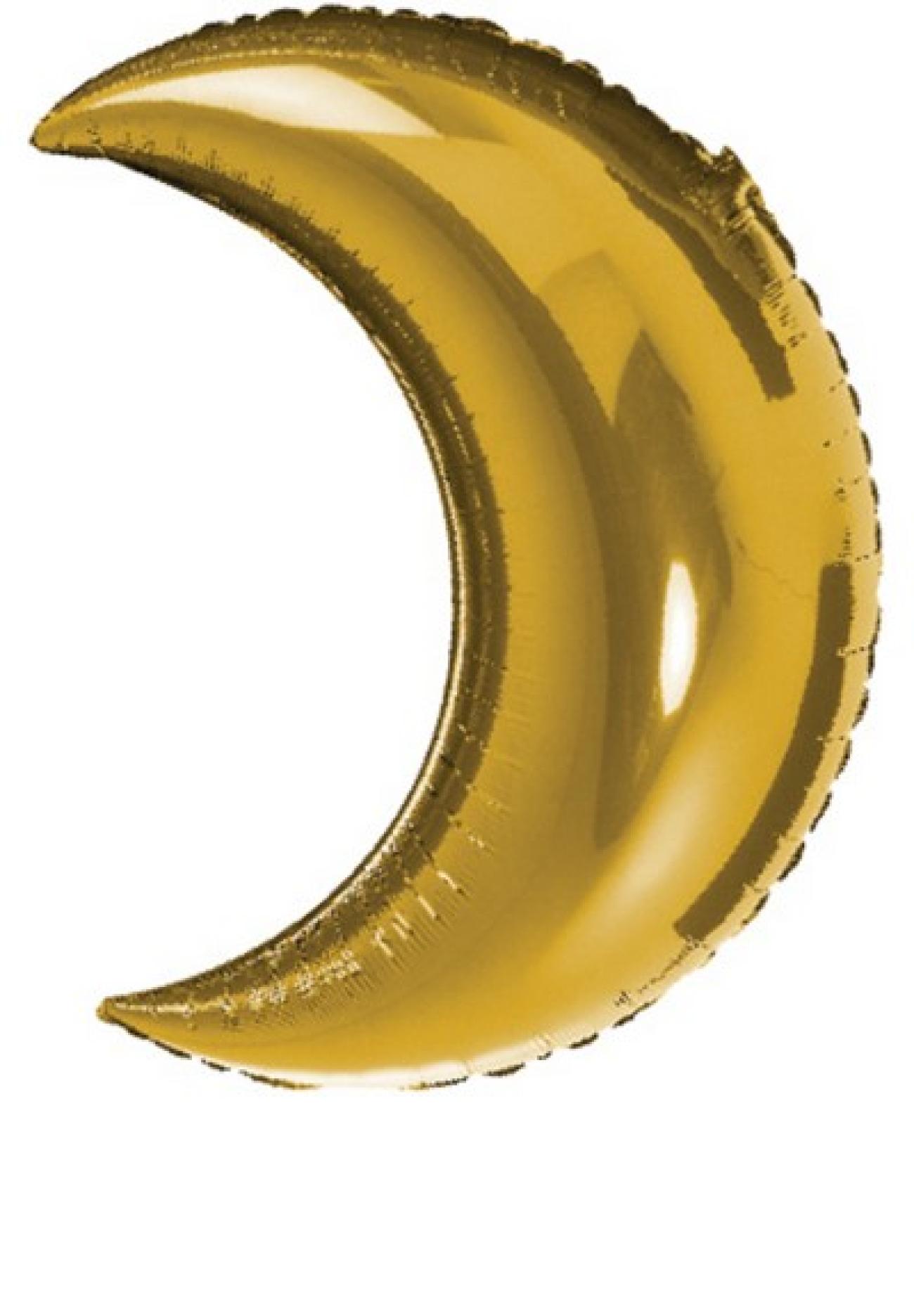 Pallone foil Crescent 35" - 89 cm Oro - NON CONFEZIONATO