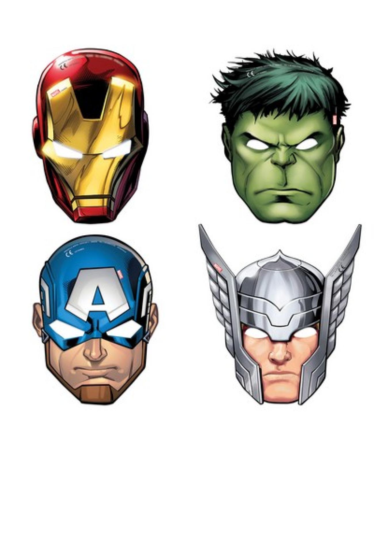 Maschere Avengers Mighty - 6 pezzi