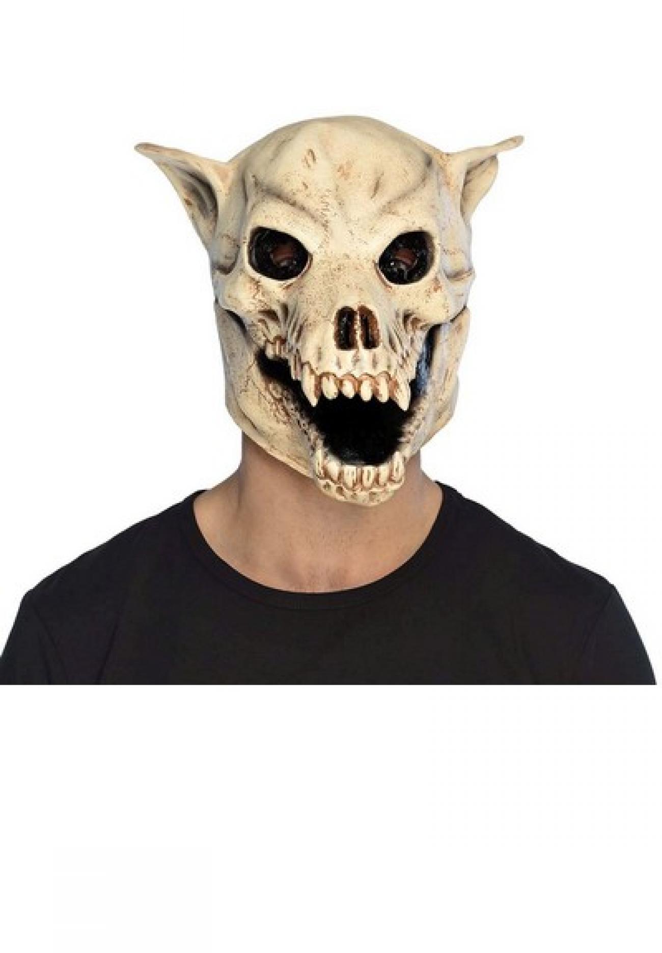 Pc. Latex head mask Dog skull H