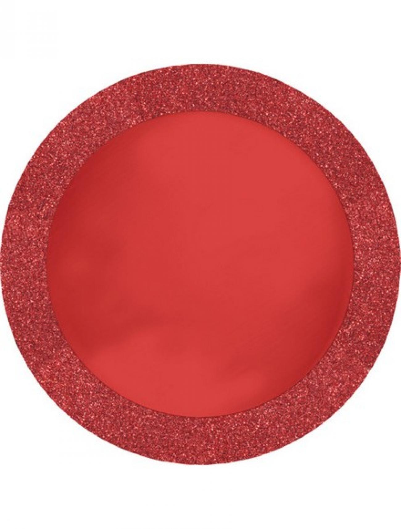 Sottopiatto 36 cm, Red Glitz 8 pz