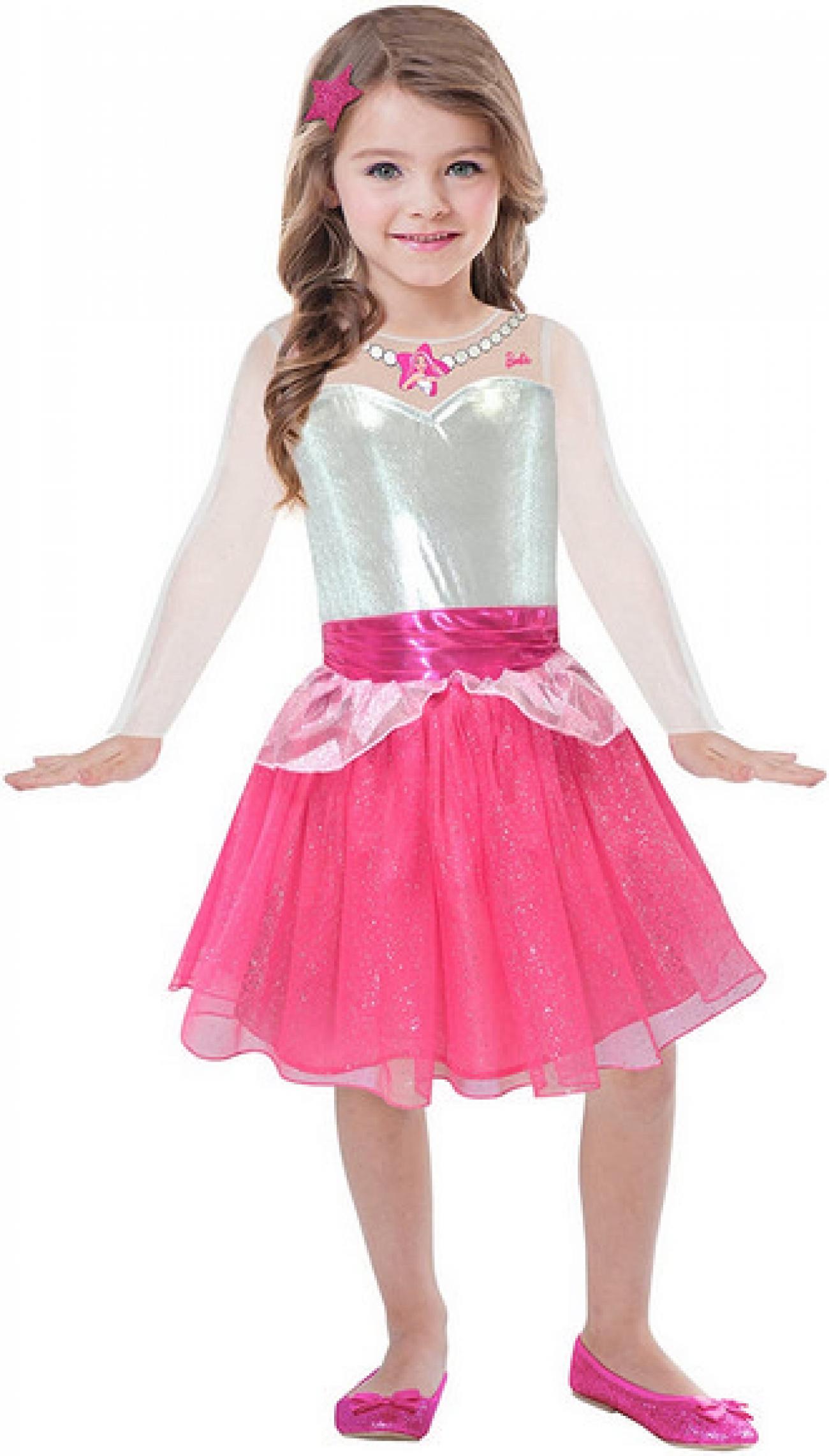 Costume bambina Barbie Rock & Royal, in scatola, Tg. M