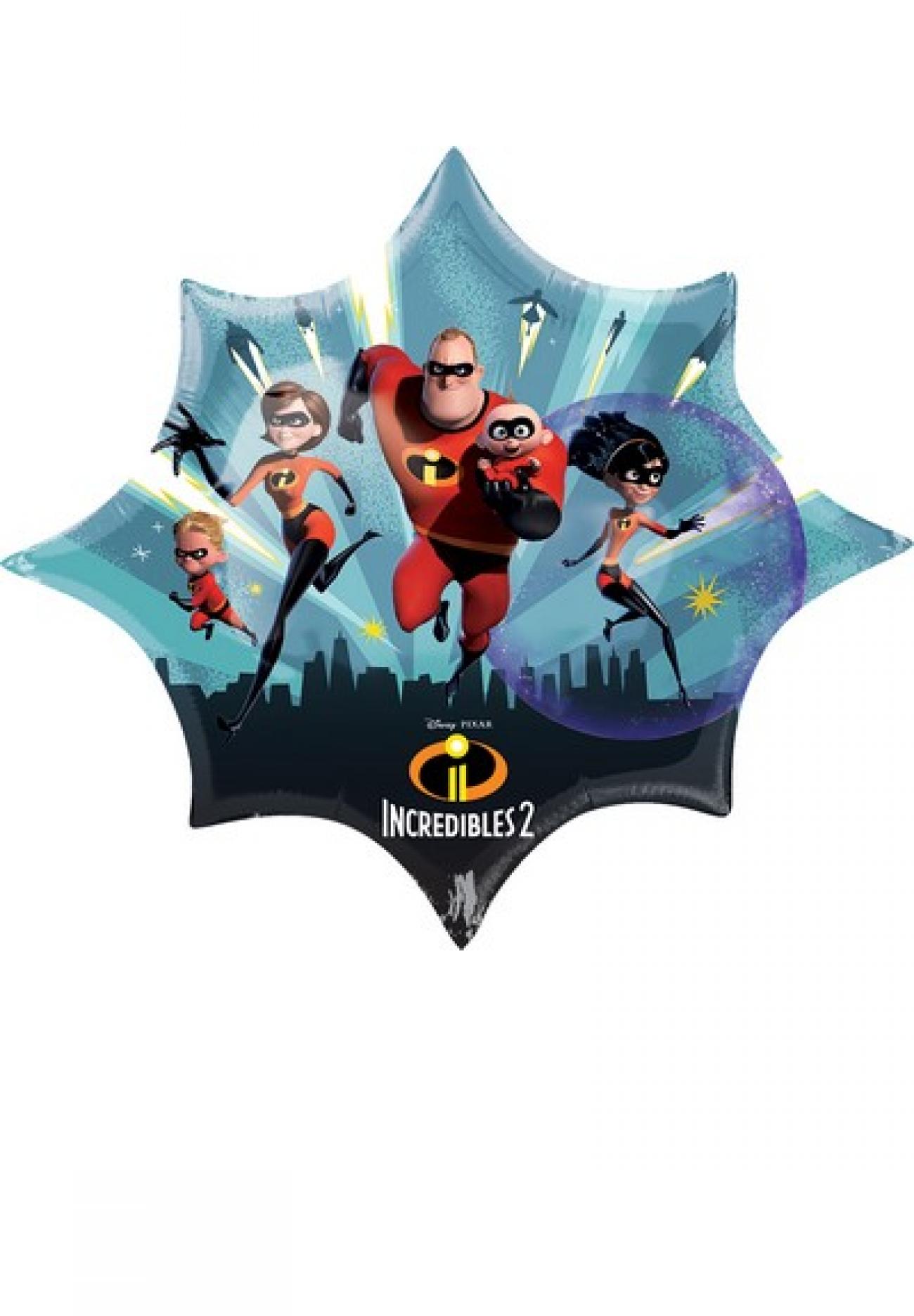 Pallone foil Supershape 88 x 73 cm Incredibles