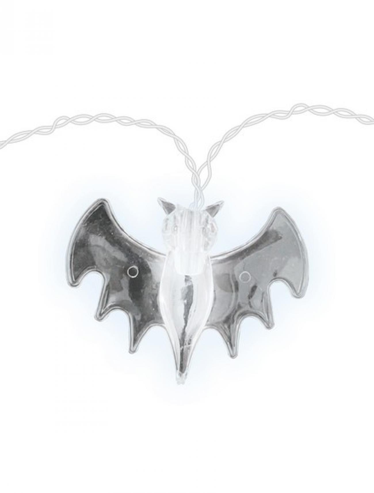 Ghirlanda luci Pipistrelli plastica Haunted Forest 140 cm 2 BATTERIE NON INCLUSE