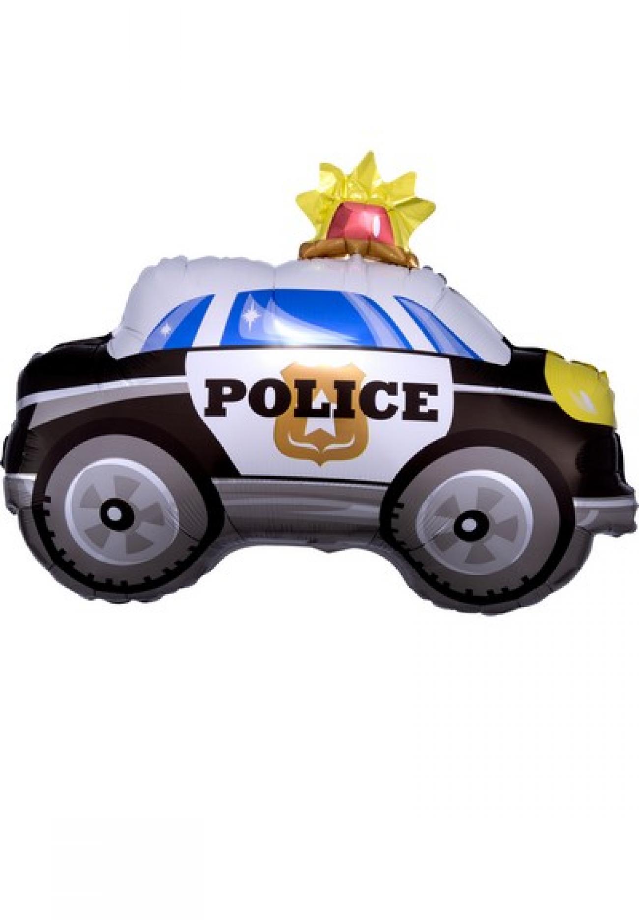 Pallone foil Juniorshape 60 x 45 cm Police Car