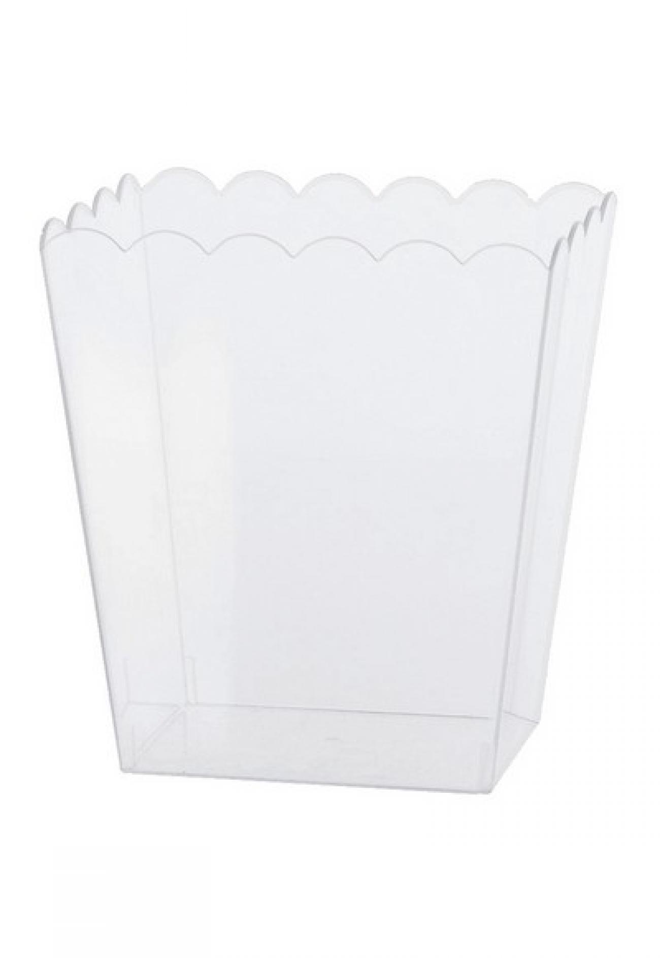 Contenitore plastica rettangolare 14 x 11 x 15 cm Trasparente