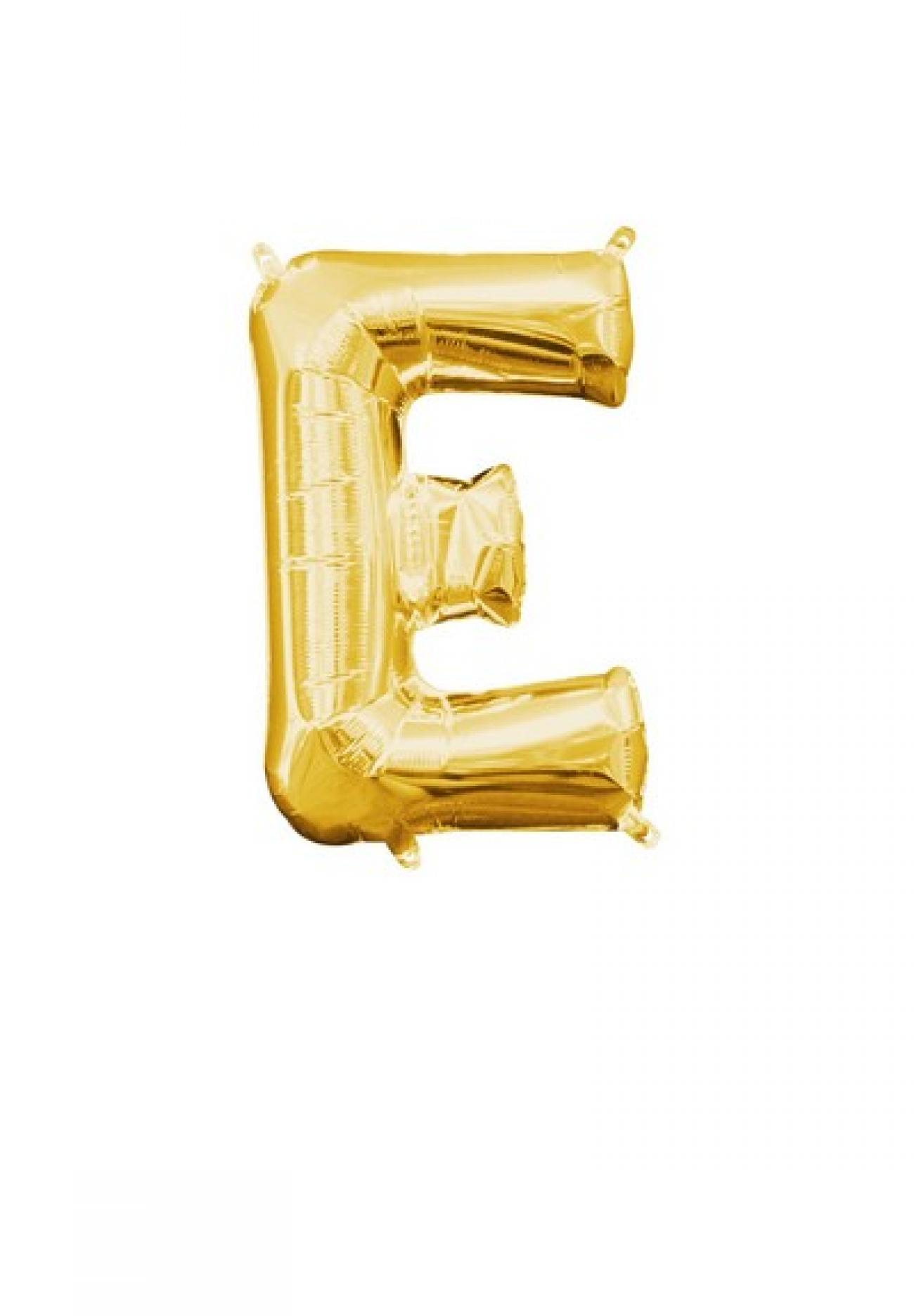 Mini Shape Letter "E" Gold L16 S