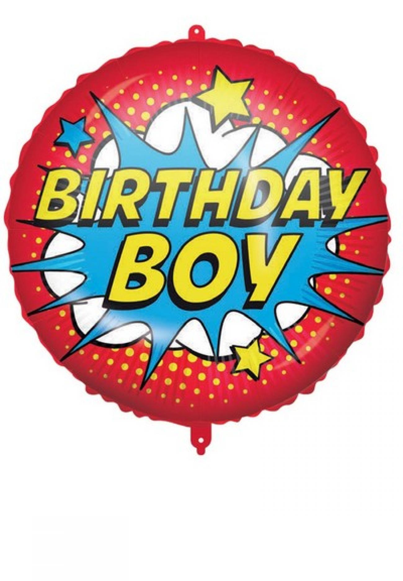 Pallone foil 18" - 45 cm HAPPY BIRTHDAY SUPERHERO