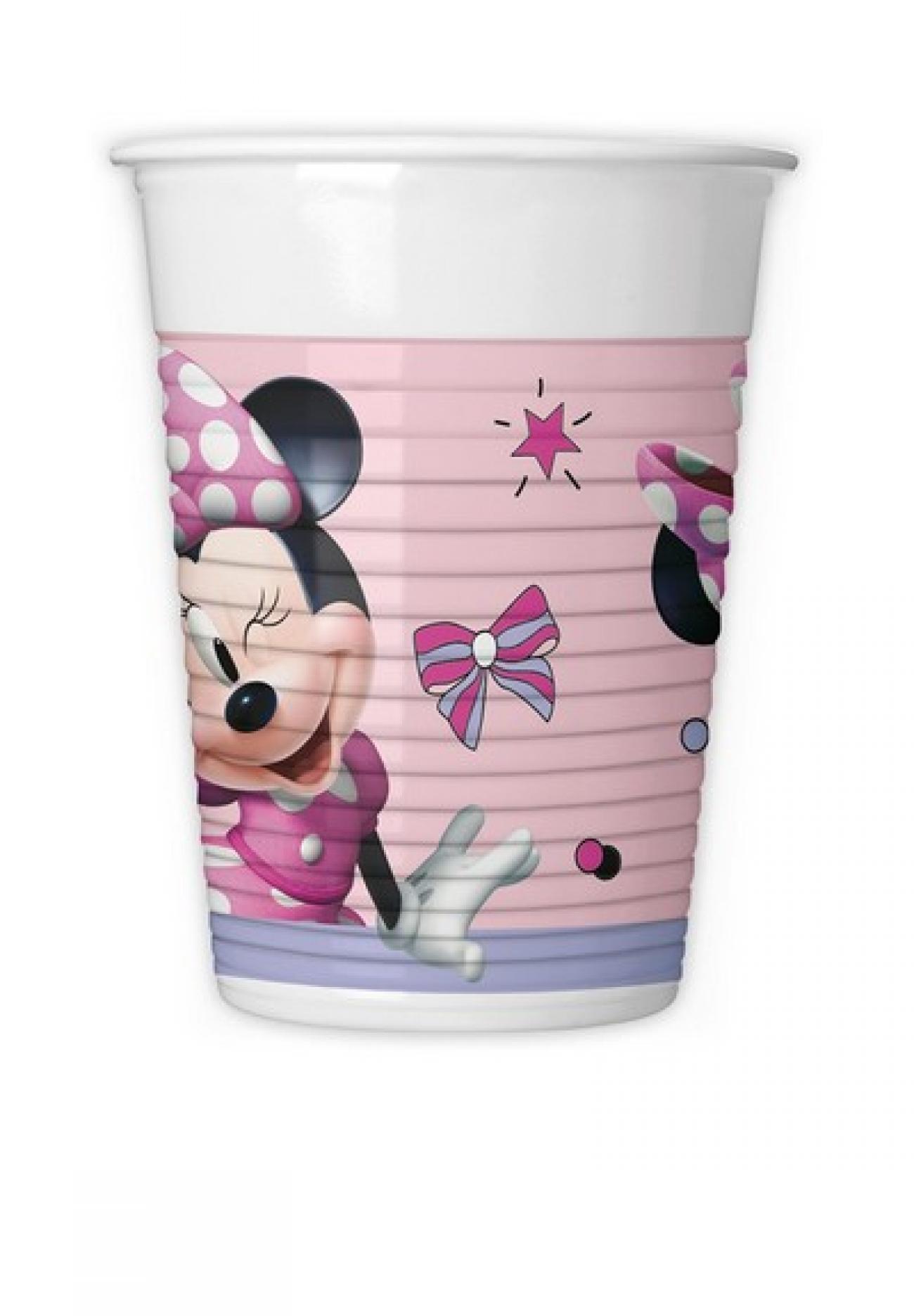 Bicchiere plastica 200 ml MINNIE JUNIOR  8 pz