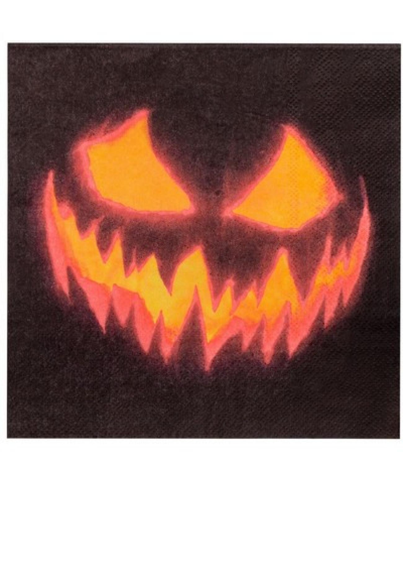 Tovagliolo 33 x 33 cm Creepy Pumpkin - 20 pezzi