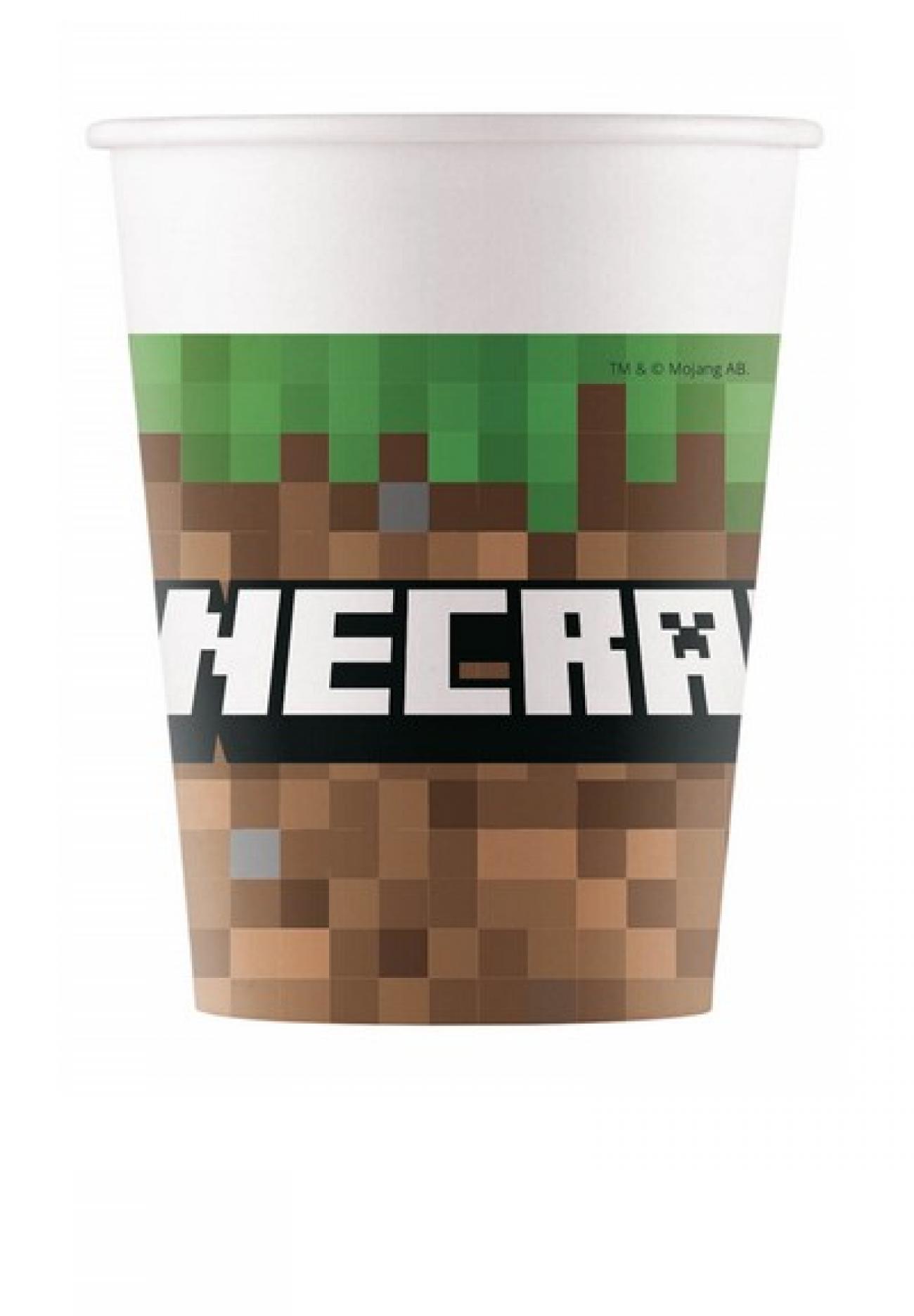 Bicchiere carta 200 ml FSC Minecraft  8 pz