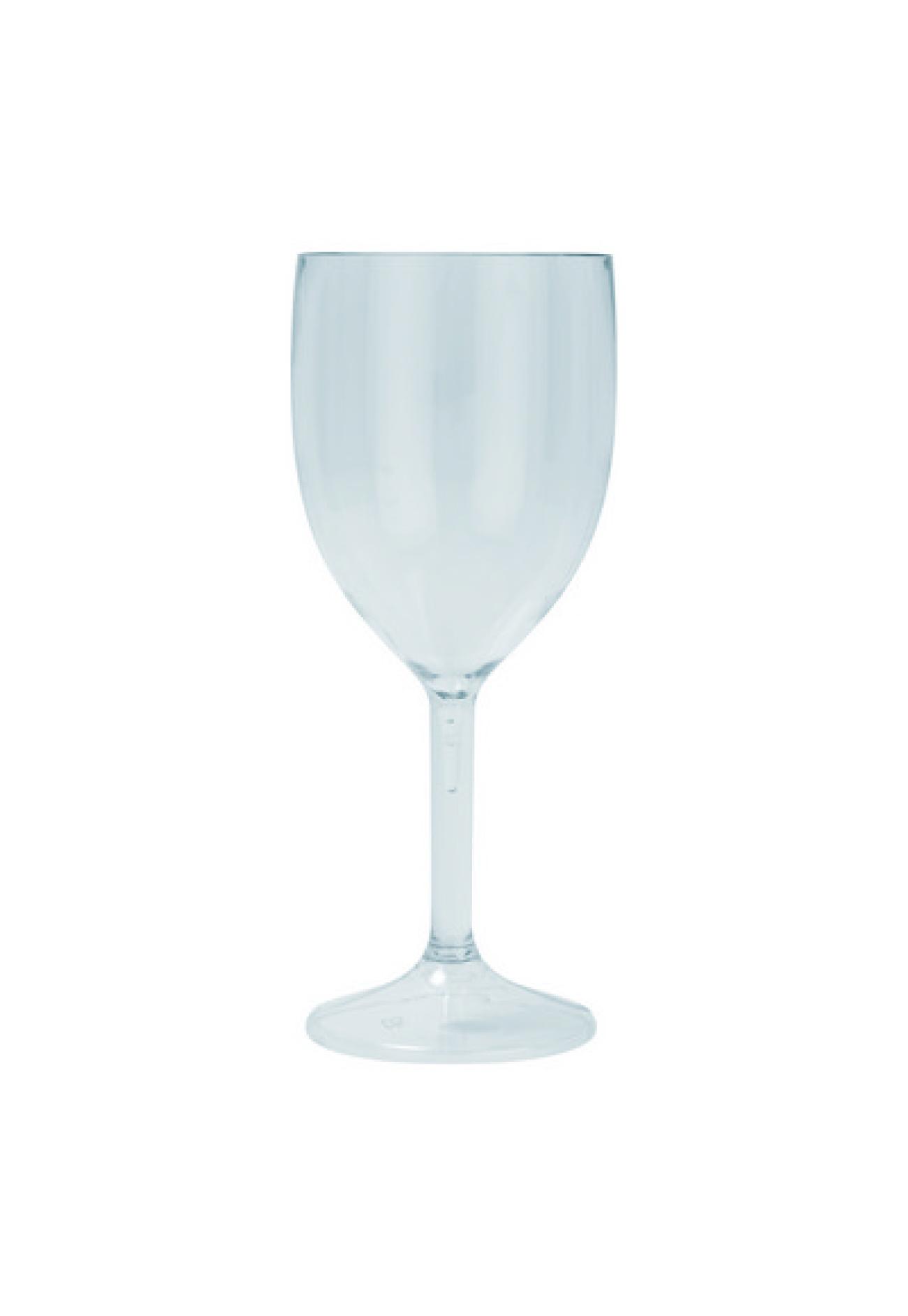 Set 2 bicchieri vino plastica azzurri semi-trasparenti H.17 cm - 2 pezzi