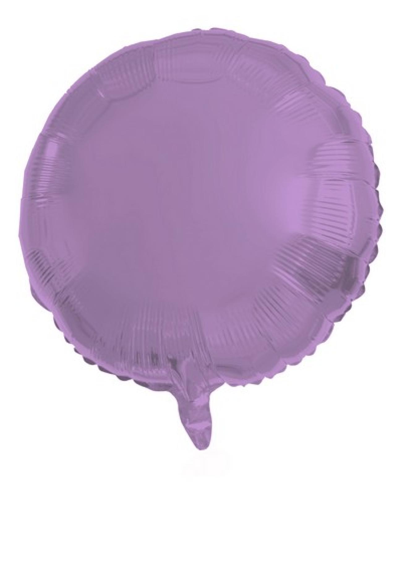 Pallone foil 18" - 45 cm Tondo lavanda satinato