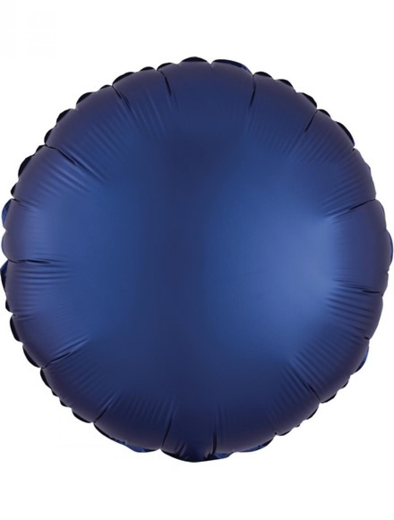 Pallone foil 17" - 42 cm tondo SATINATO Blu Navy