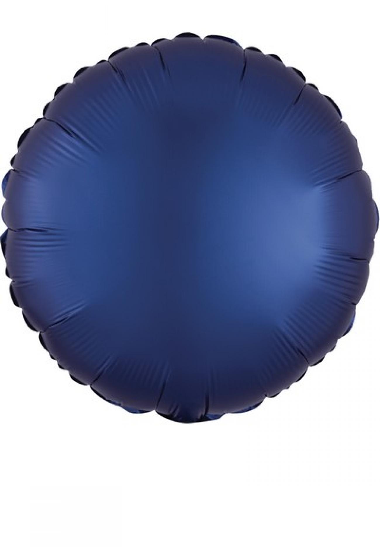 Pallone foil 17" - 42 cm tondo SATINATO Blu Navy