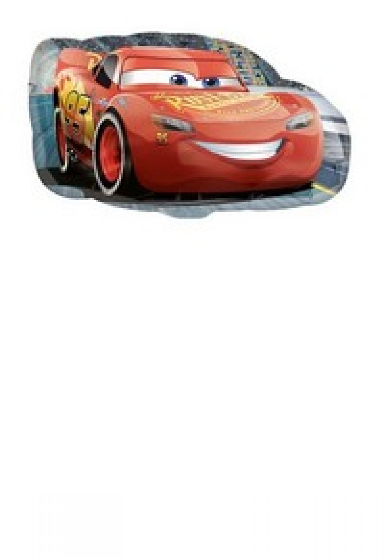 Pallone foil Minishape Cars Saetta McQueen - SI GONFIA AD ARIA