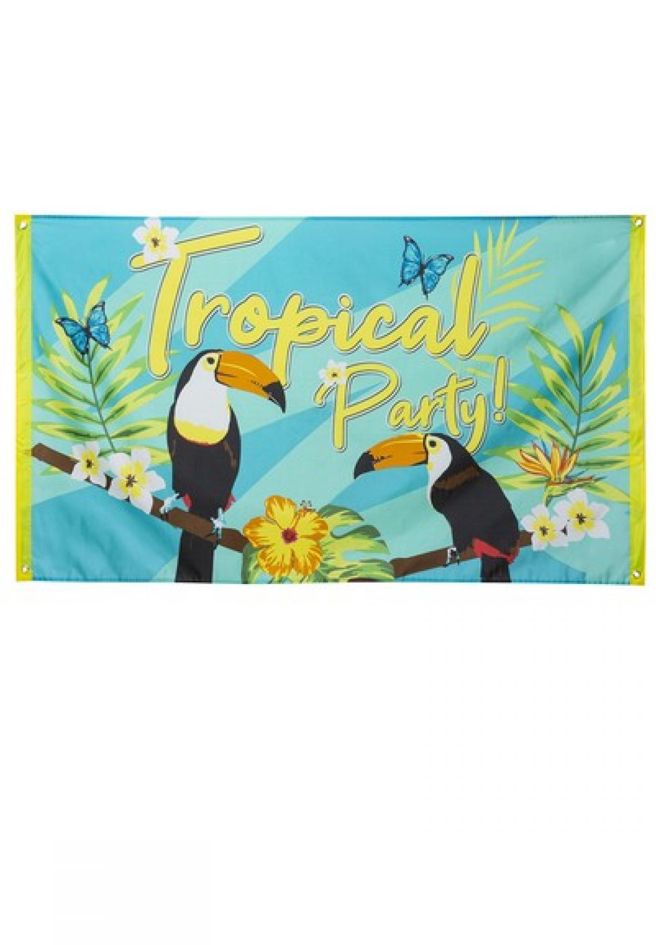 Striscione poliestere "Tropical party" 90 x 150 cm Tucano