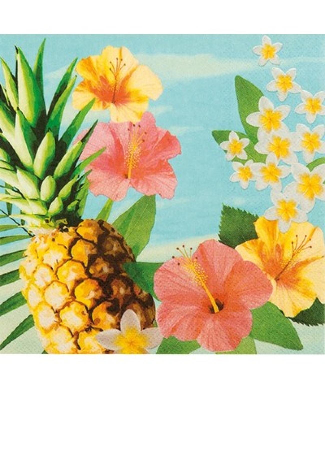 Tovagliolo 33 x 33 cm Hawaian Paradise - 20 pezzi