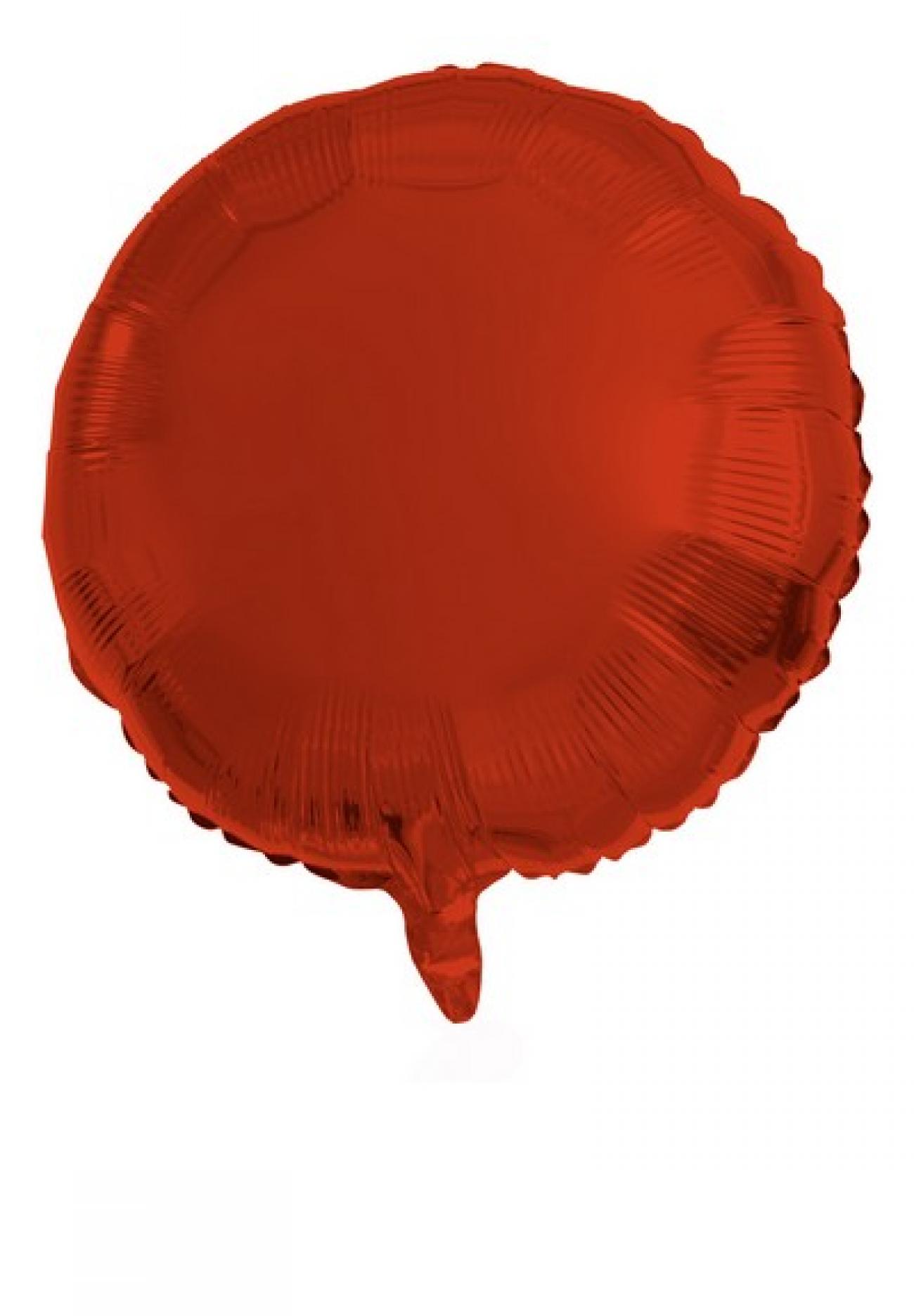 Pallone foil 18" - 45 cm Tondo rosso satinato