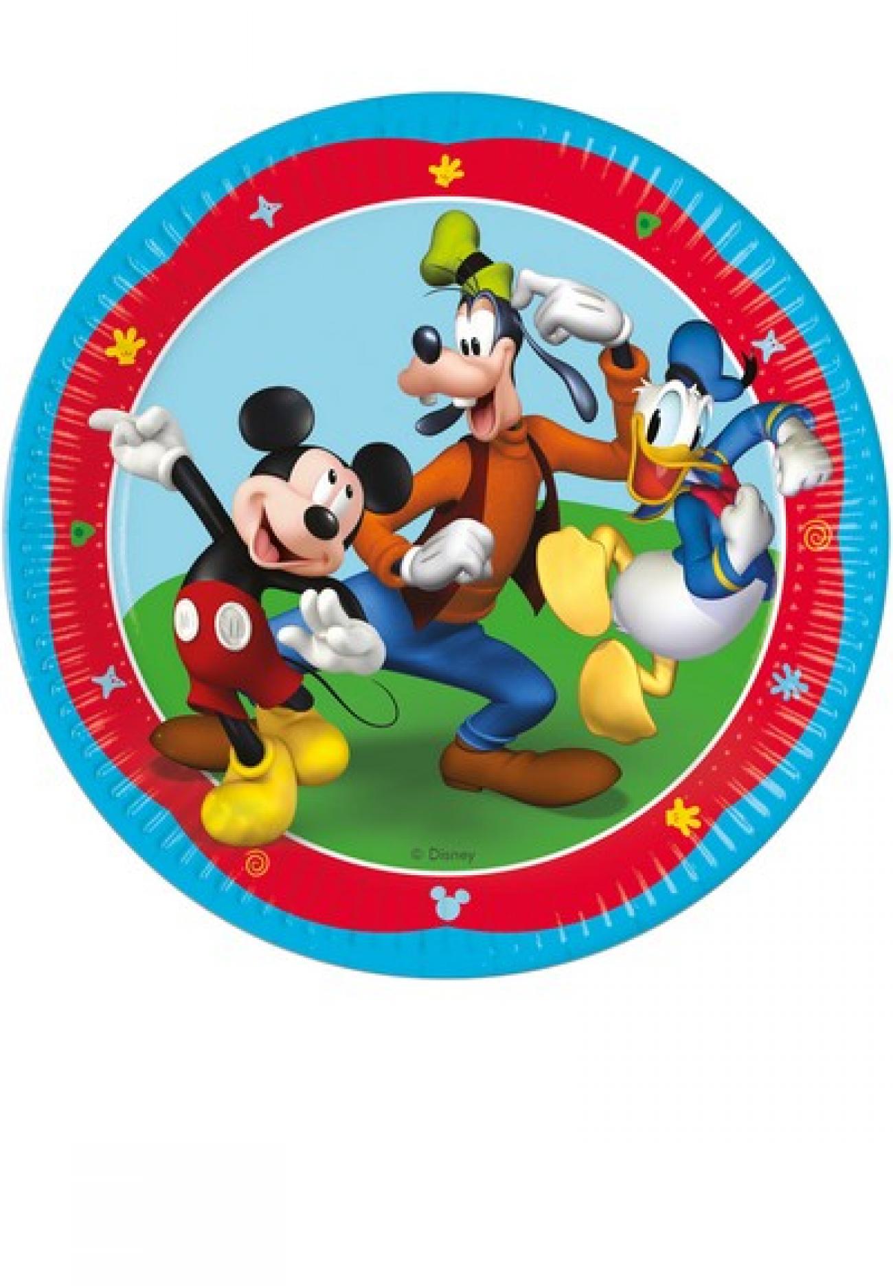 Piatto 23 cm FSC PLASTIC FREE MICKEY ROCK THE HOUSE