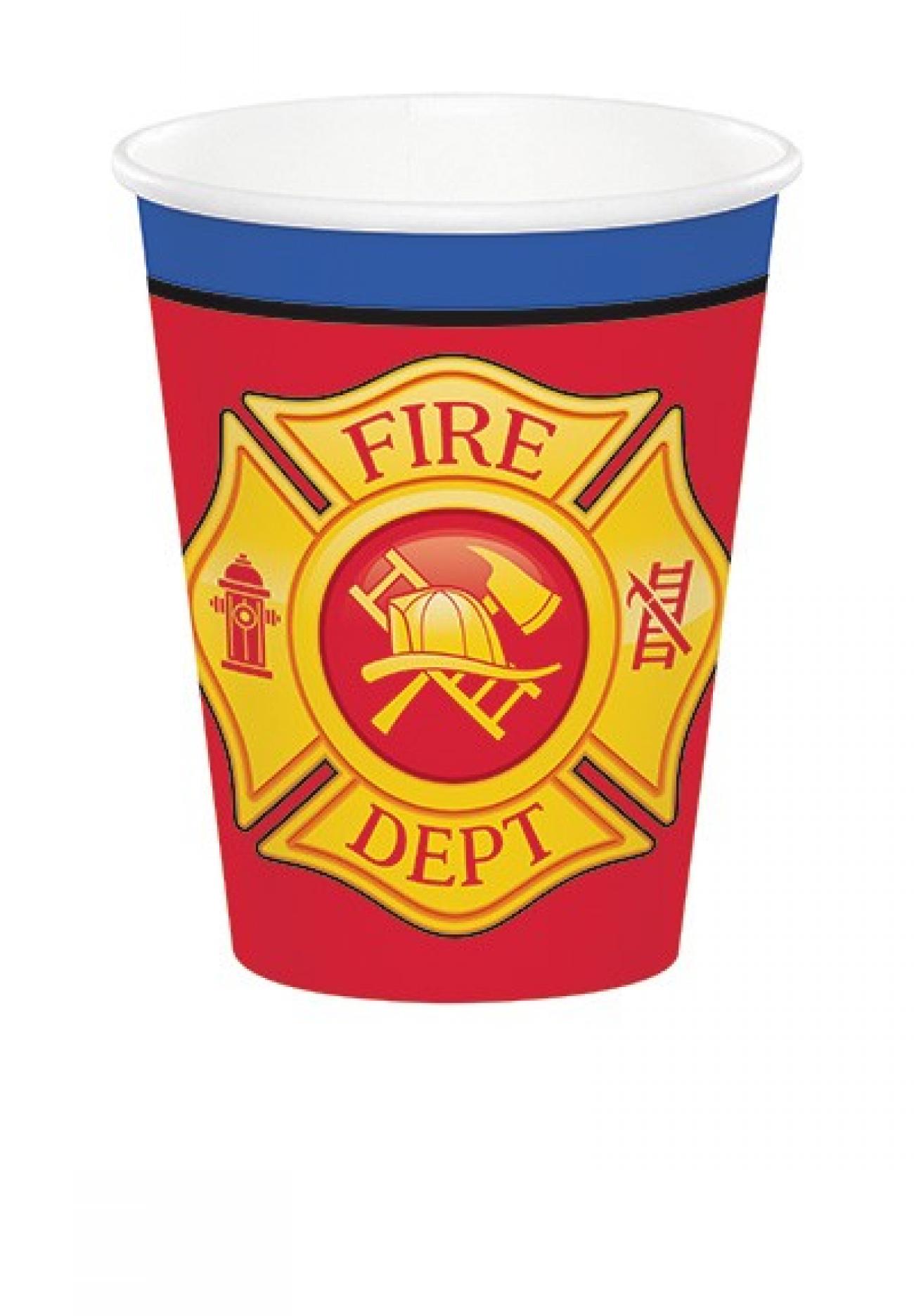 Bicchiere 266 ml Pompiere - Flaming Fire Truck