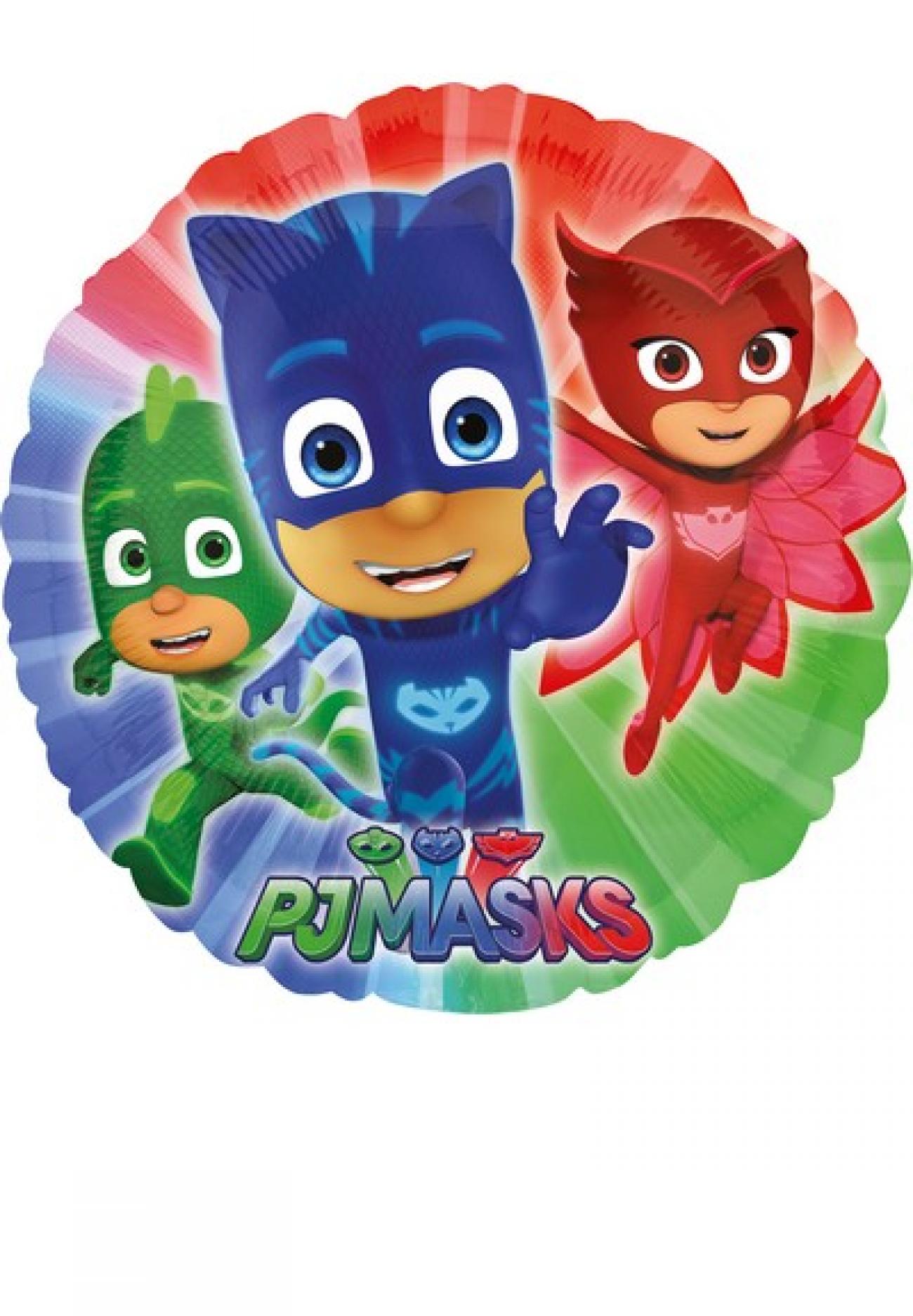 Pallone foil 17"-42 cm SuperPigiamini-PJ Masks CONFEZIONATO SINGOLARMENTE