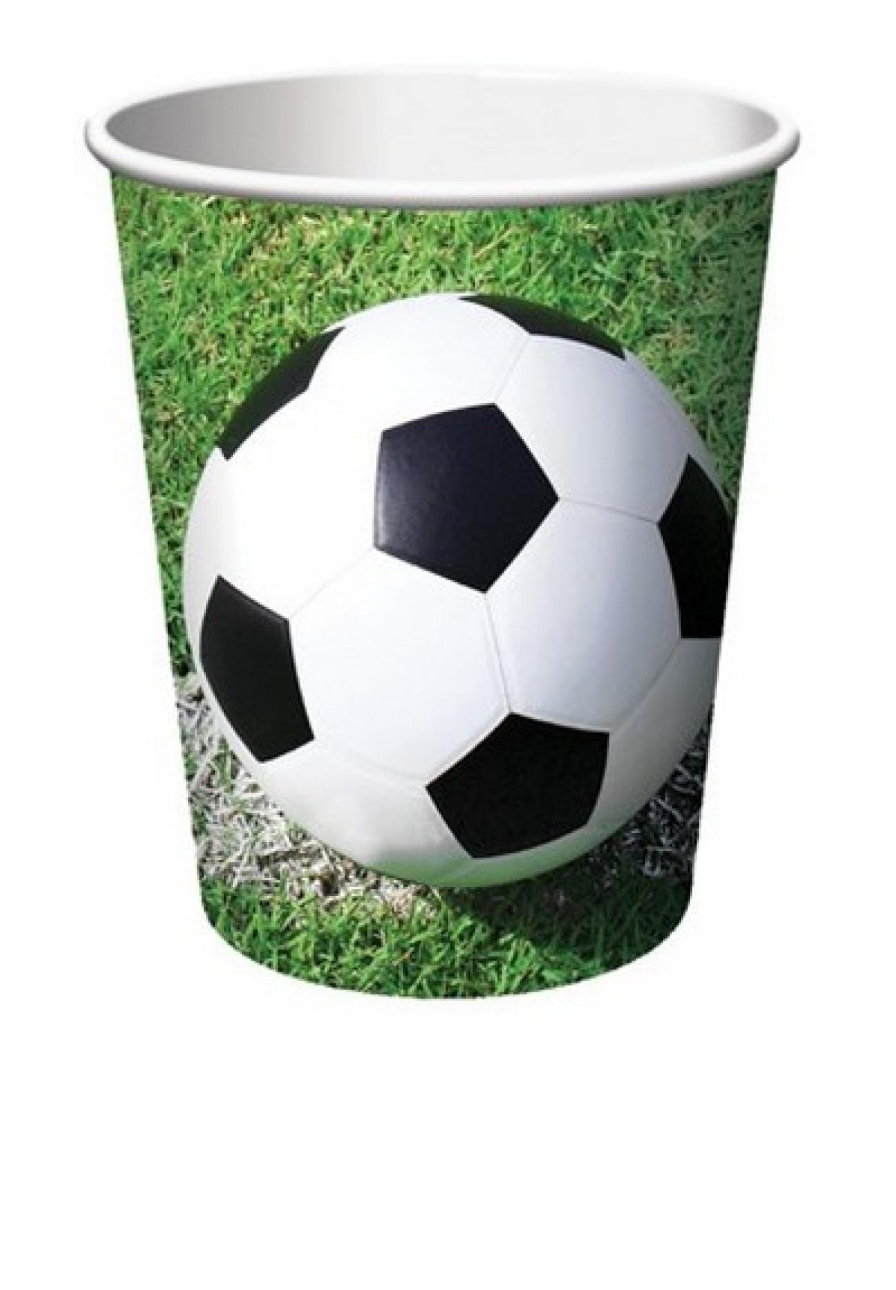 Bicchiere carta 266 ml, Calcio Fanatic Soccer - 8 pezzi