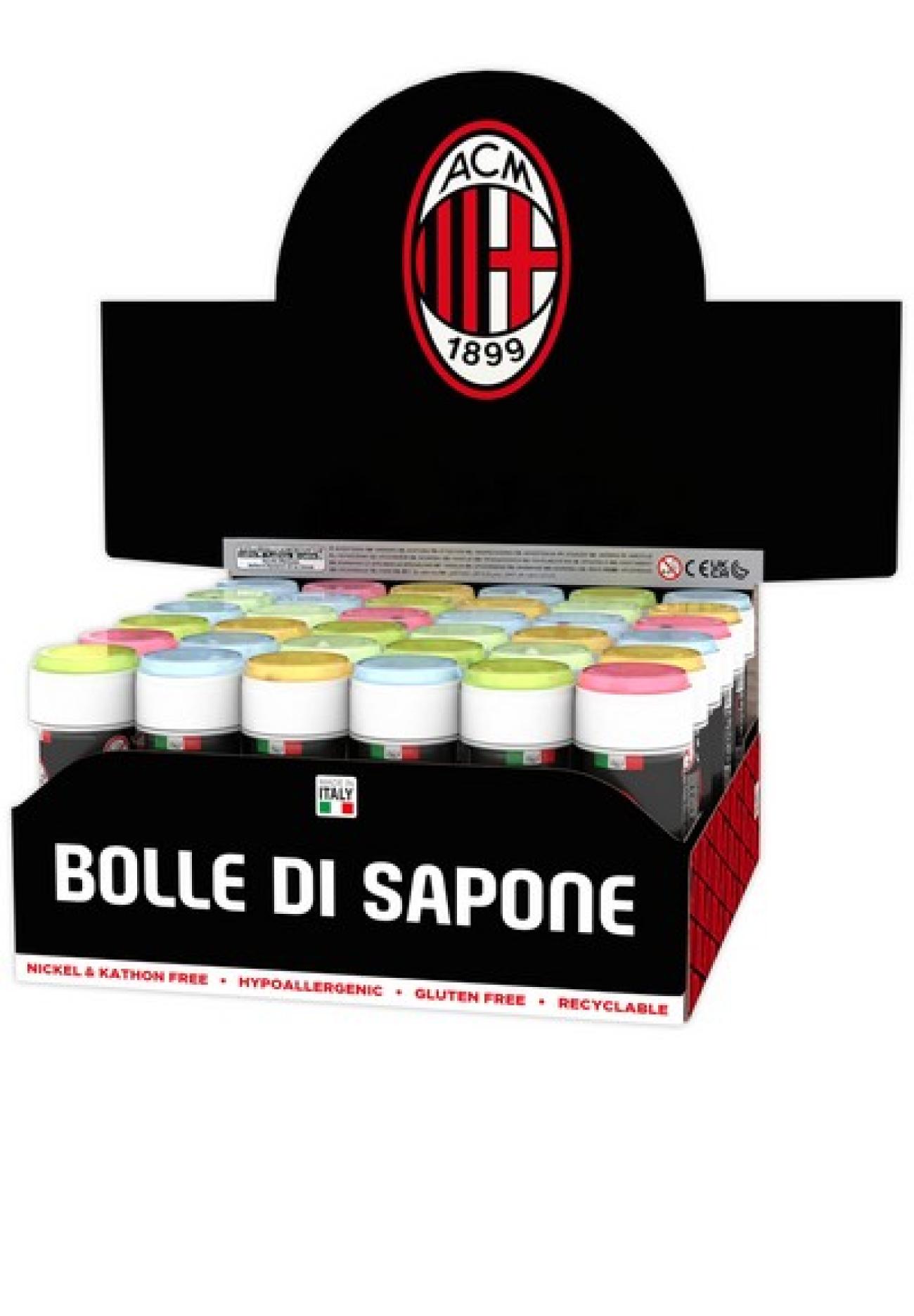 Espos.36 flaconi 60 ml bolle di sapone Milan Q - 36 pezzi