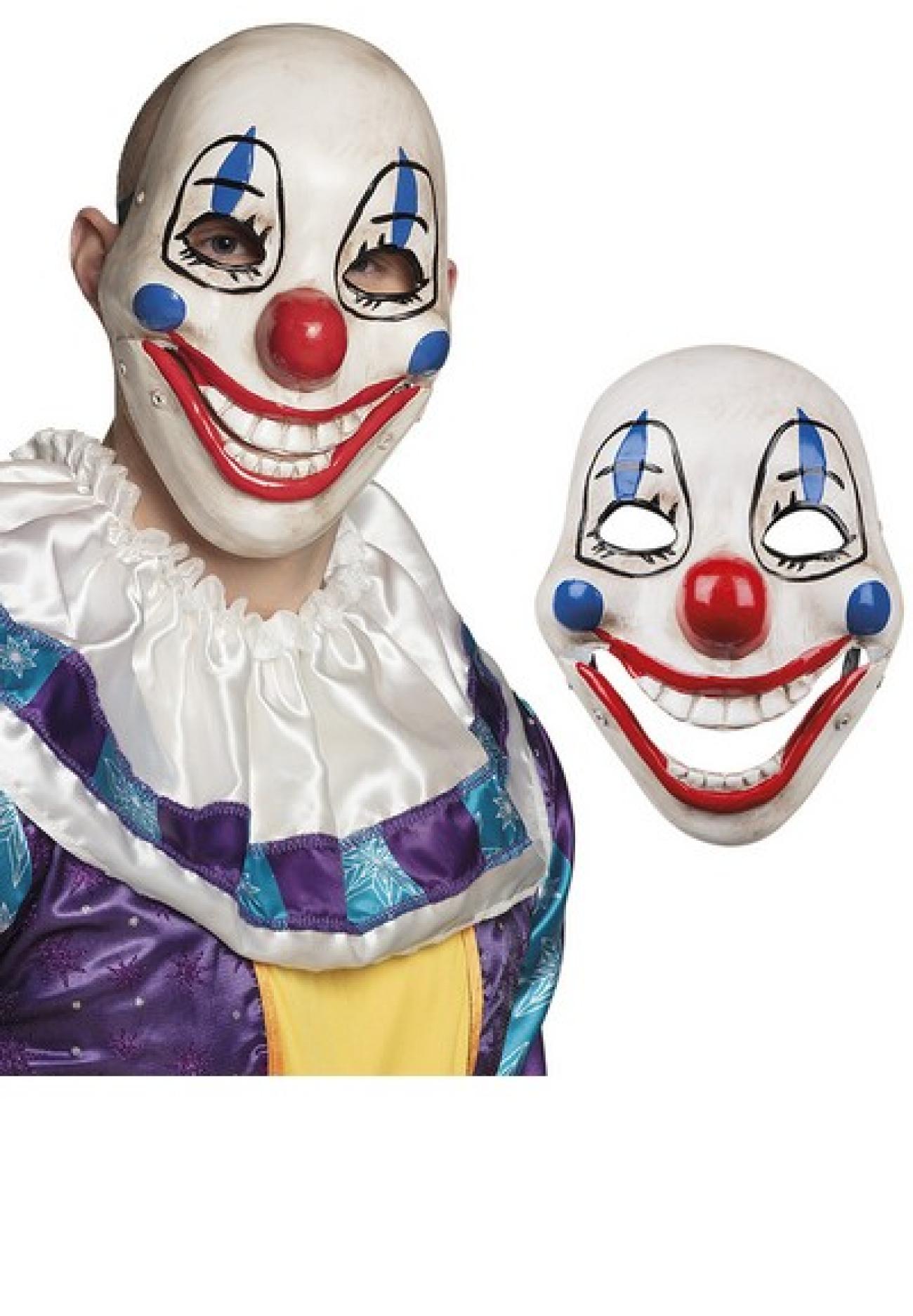 Maschera PVC con mascella mobile Scary Clown