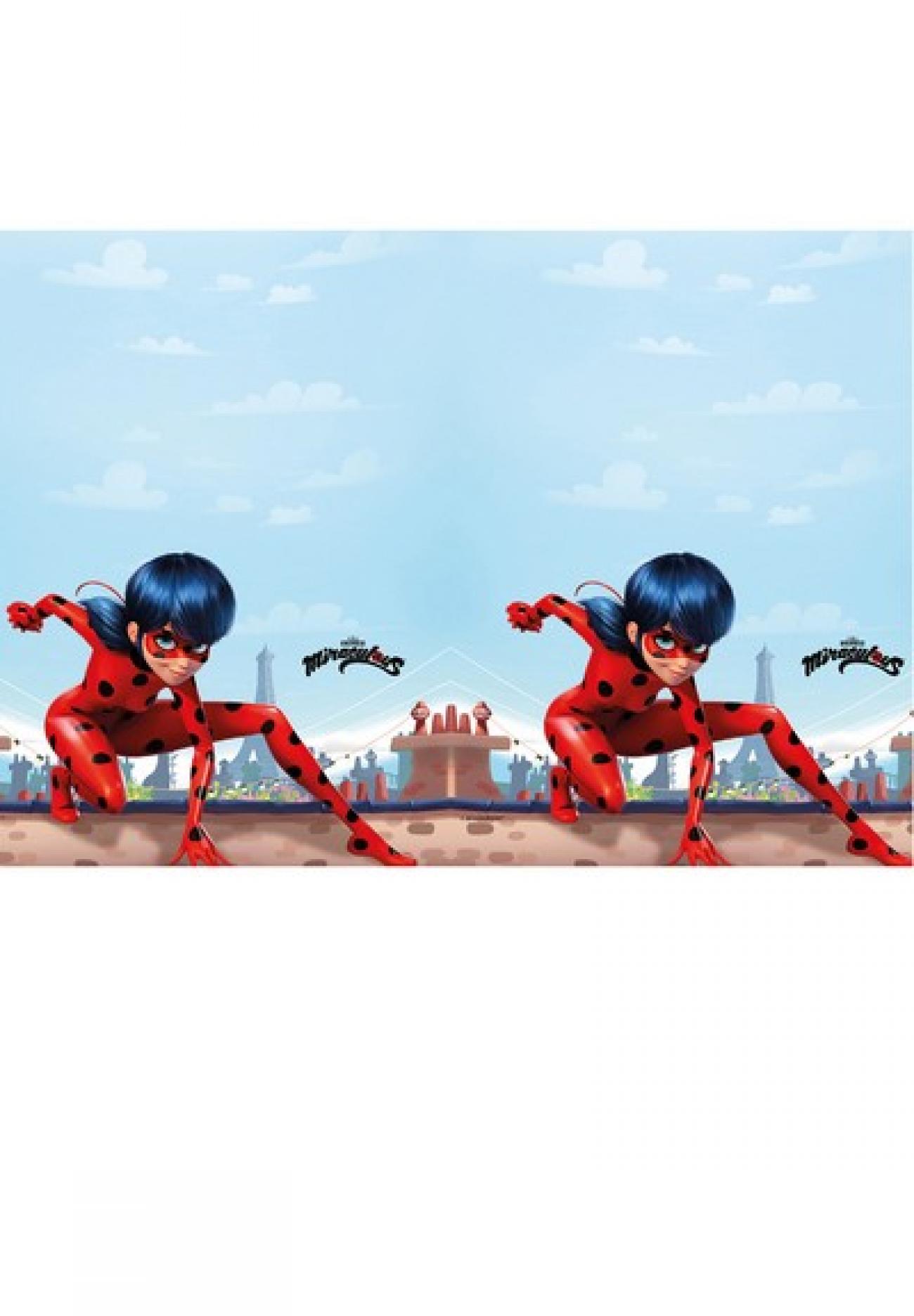 Tovaglia plastica 120x180 cm Miraculous Ladybug