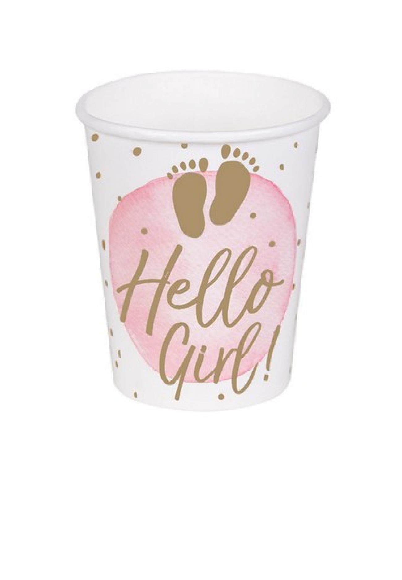 Bicchiere 200 ml Hello Girl 10pz