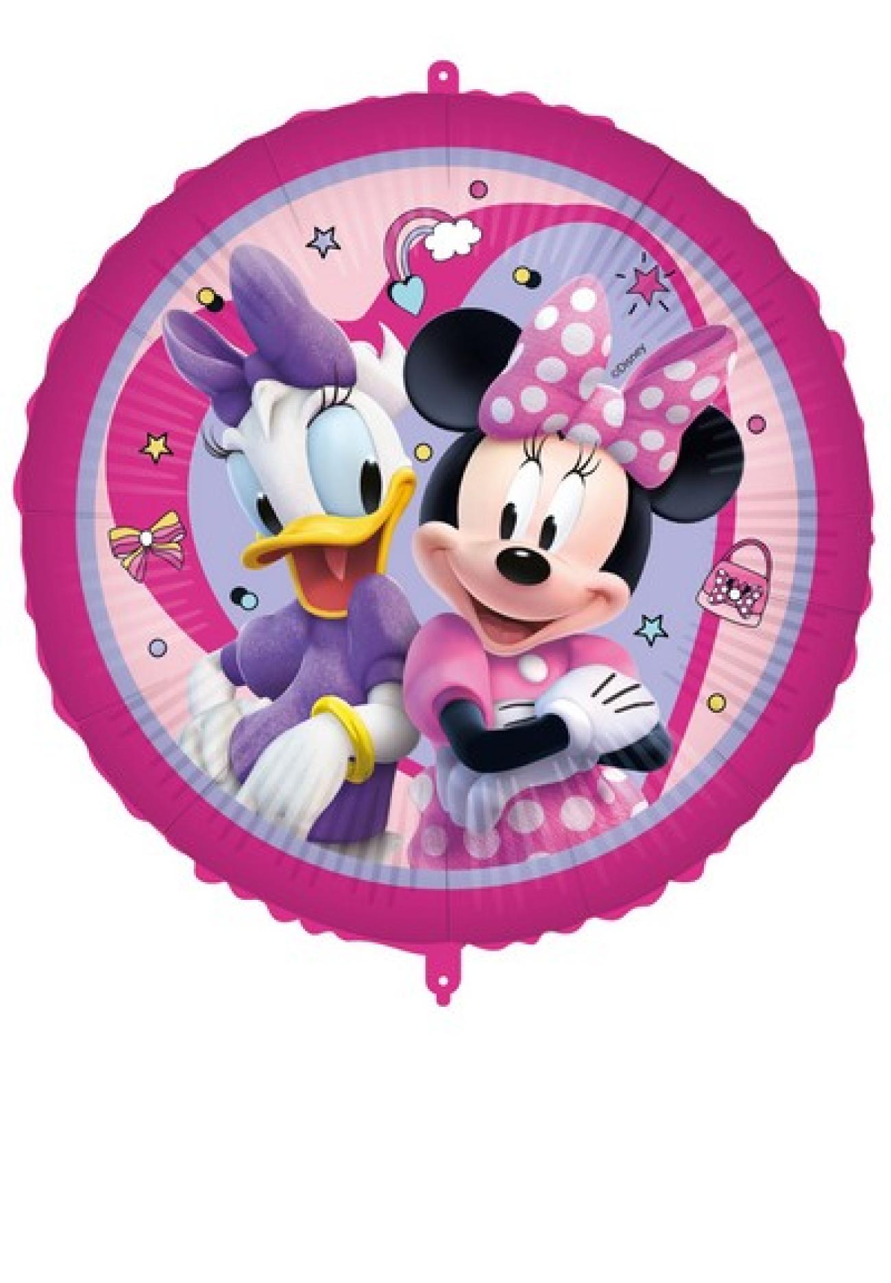 Pallone foil 18" - 45 cm Minnie Junior con PESETTO E NASTRO