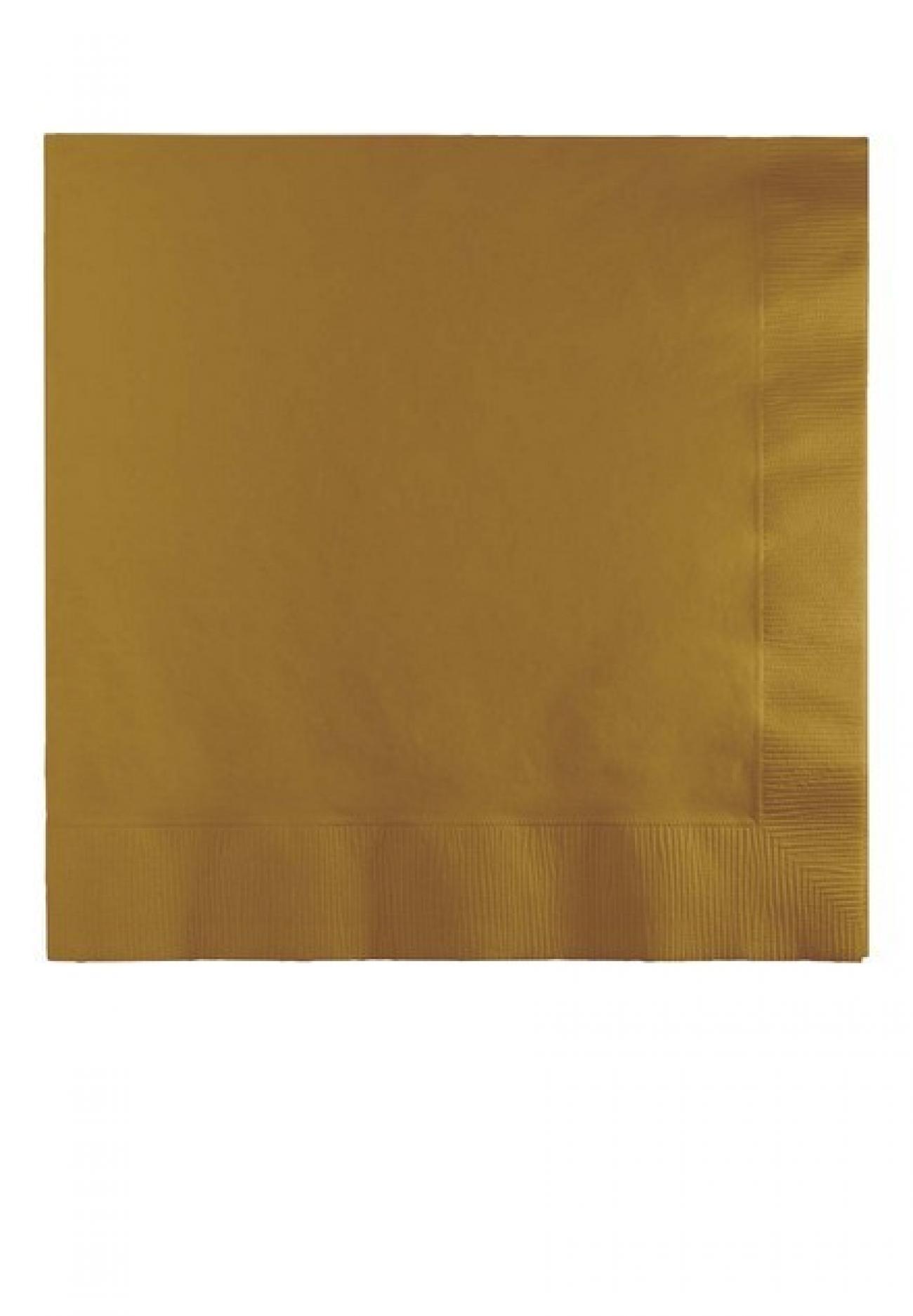 Tovagliolo 33 x 33 cm, 3 veli, Oro Glittering Gold