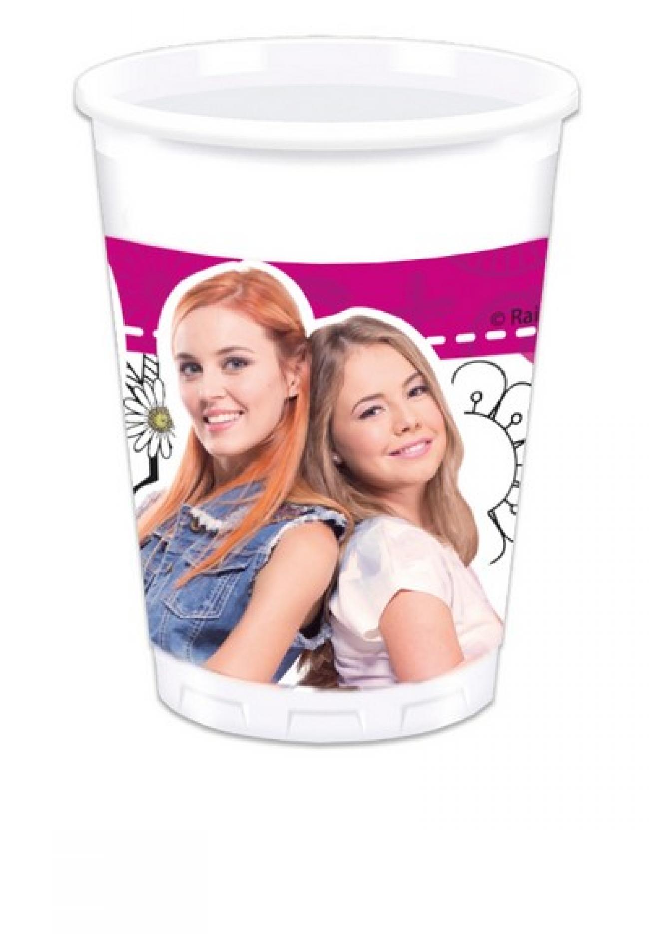 Bicchiere plastica 200 ml MAGGIE AND BIANCA  8 pz