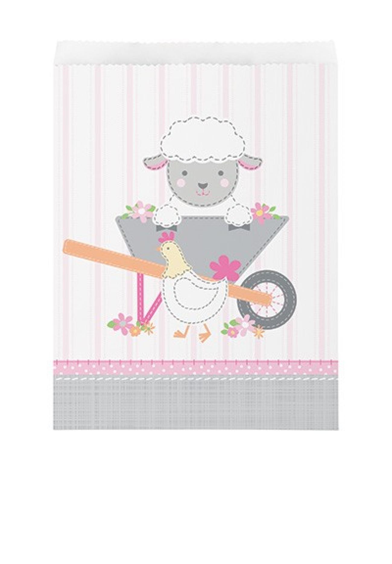 Loot Bag carta 22 x 16 cm Fattoria Farmhouse Girl - 10 pezzi