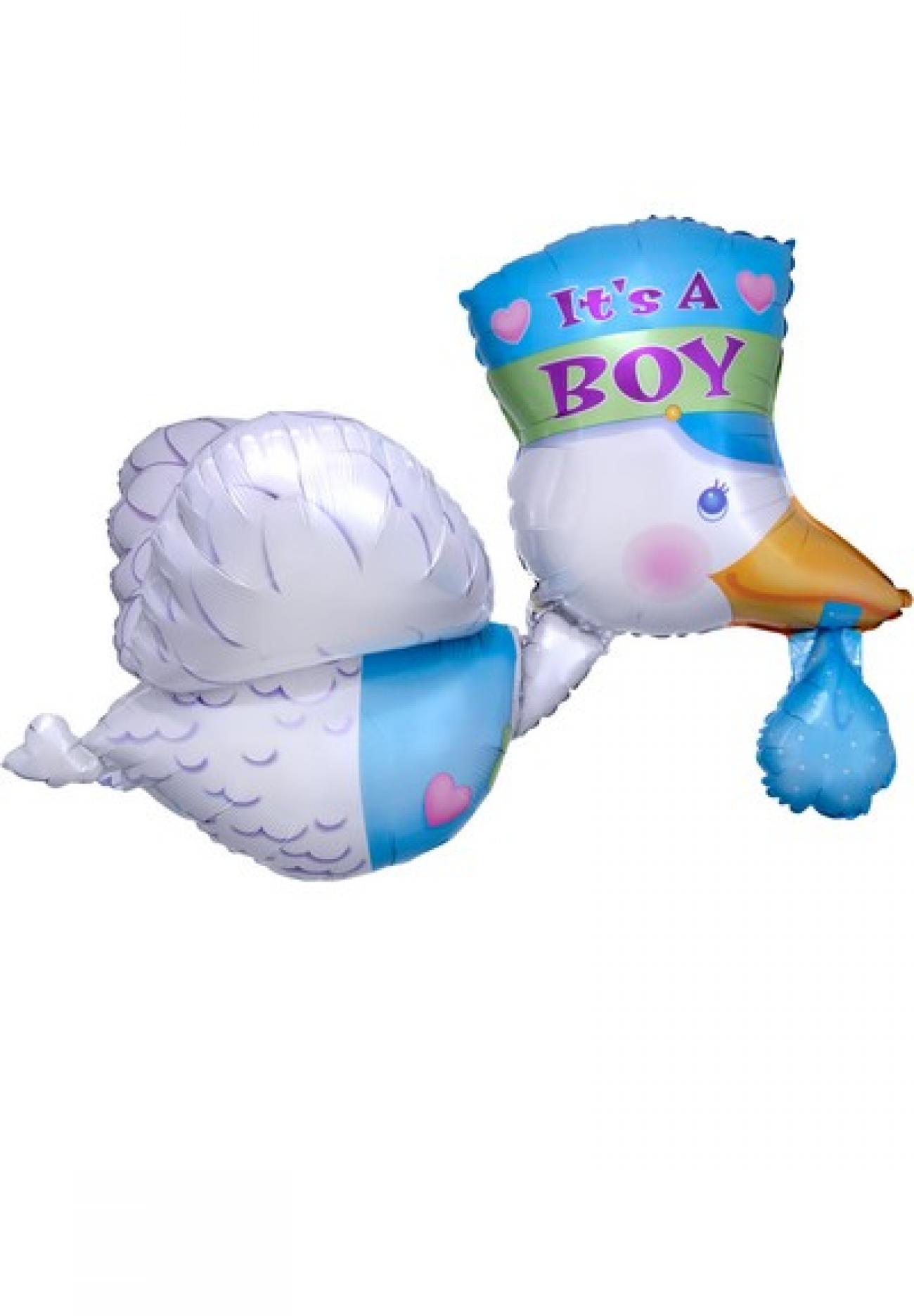 Pallone foil Multi-balloon 32" - 81 cm Cicogna It's a Boy