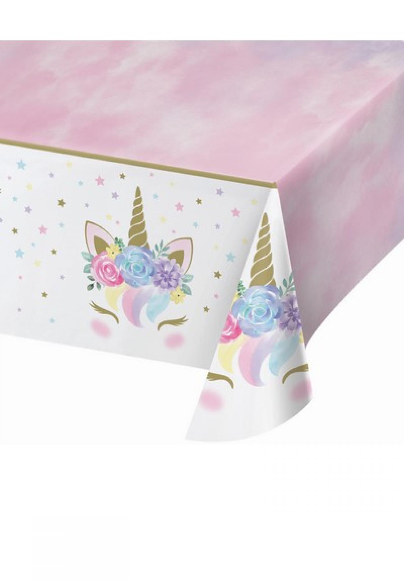 Tovaglia plastica 137 x 259 cm Unicorno Baby