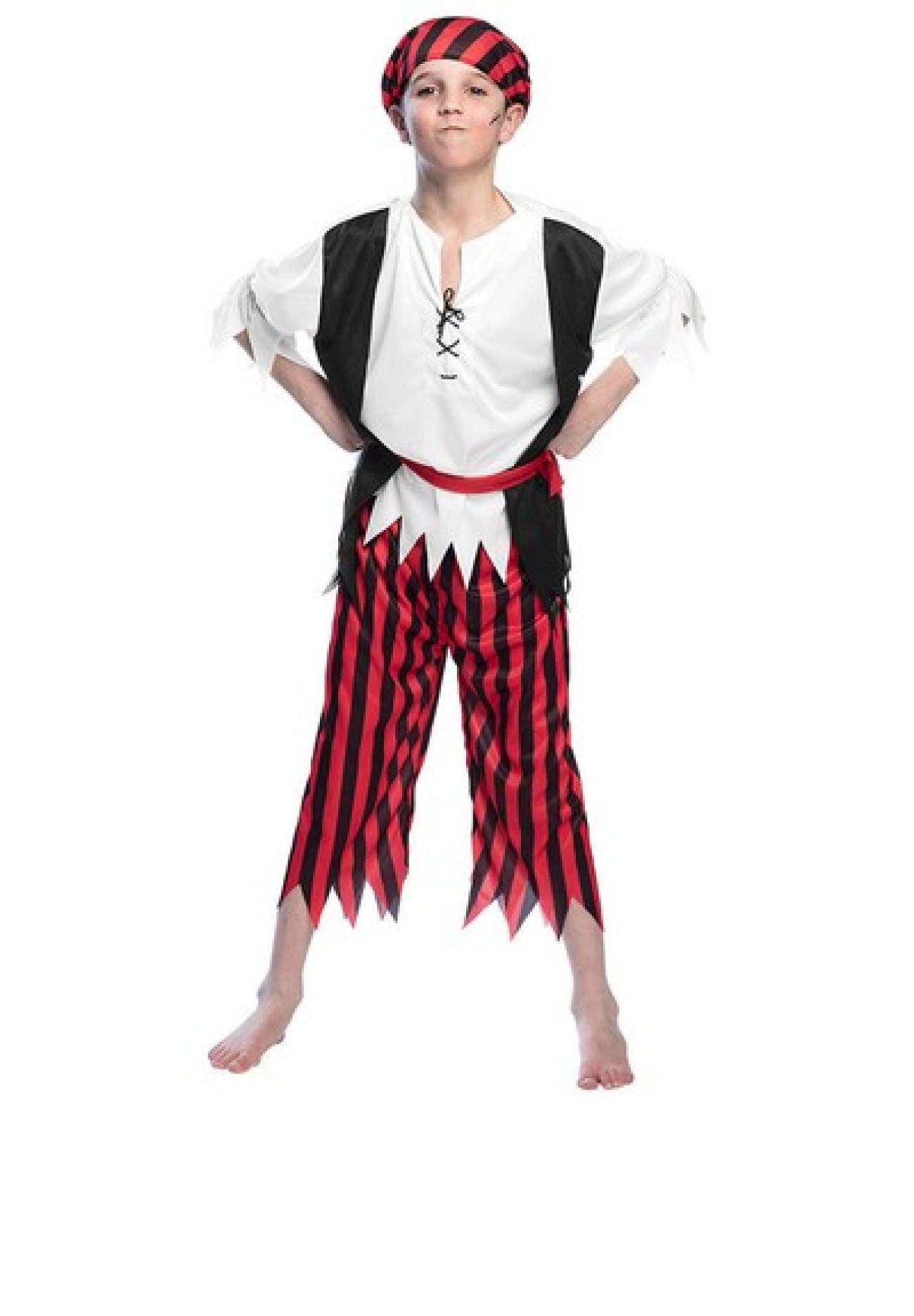 Costume bambino Pirata Jack 7-9 anni