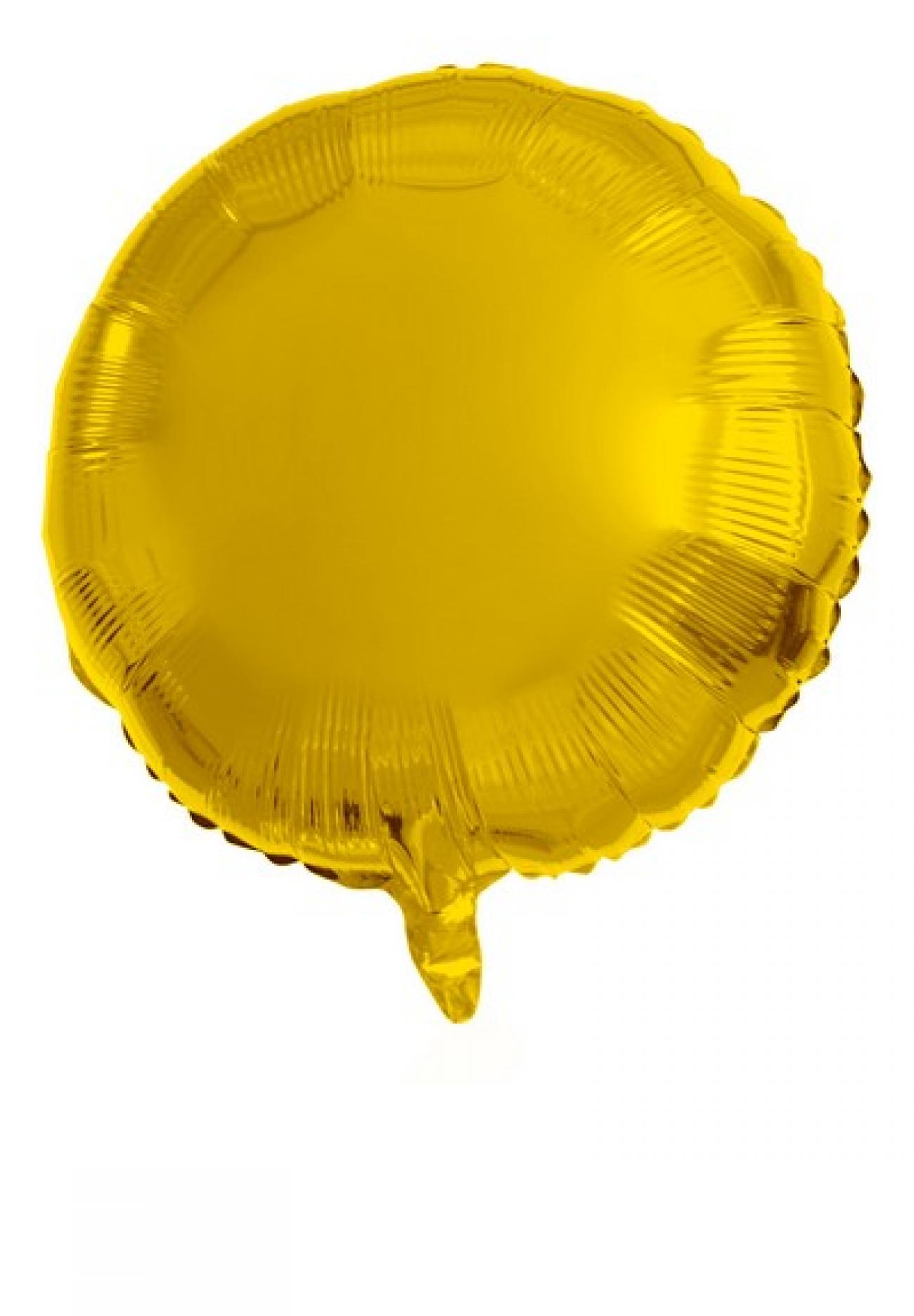 Pallone foil 18" - 45 cm Tondo oro