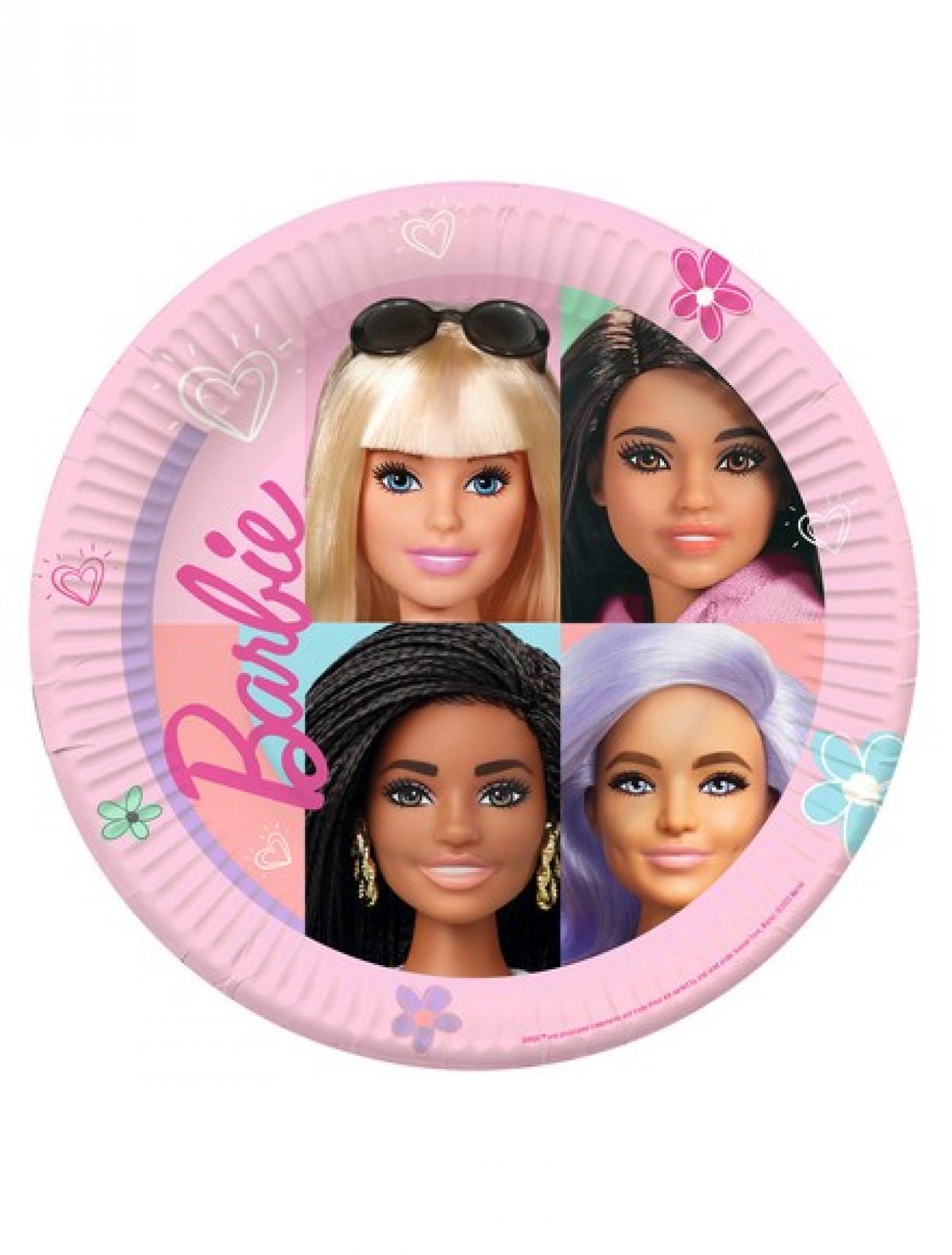 Piatto carta 23 cm Barbie Sweet Life  8 pz