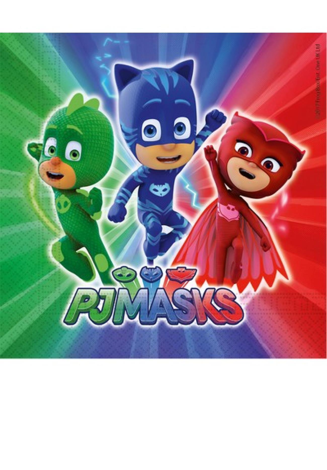 Tovagliolo 33 x 33 cm Super Pigiamini - PJ Masks - 20 pezzi