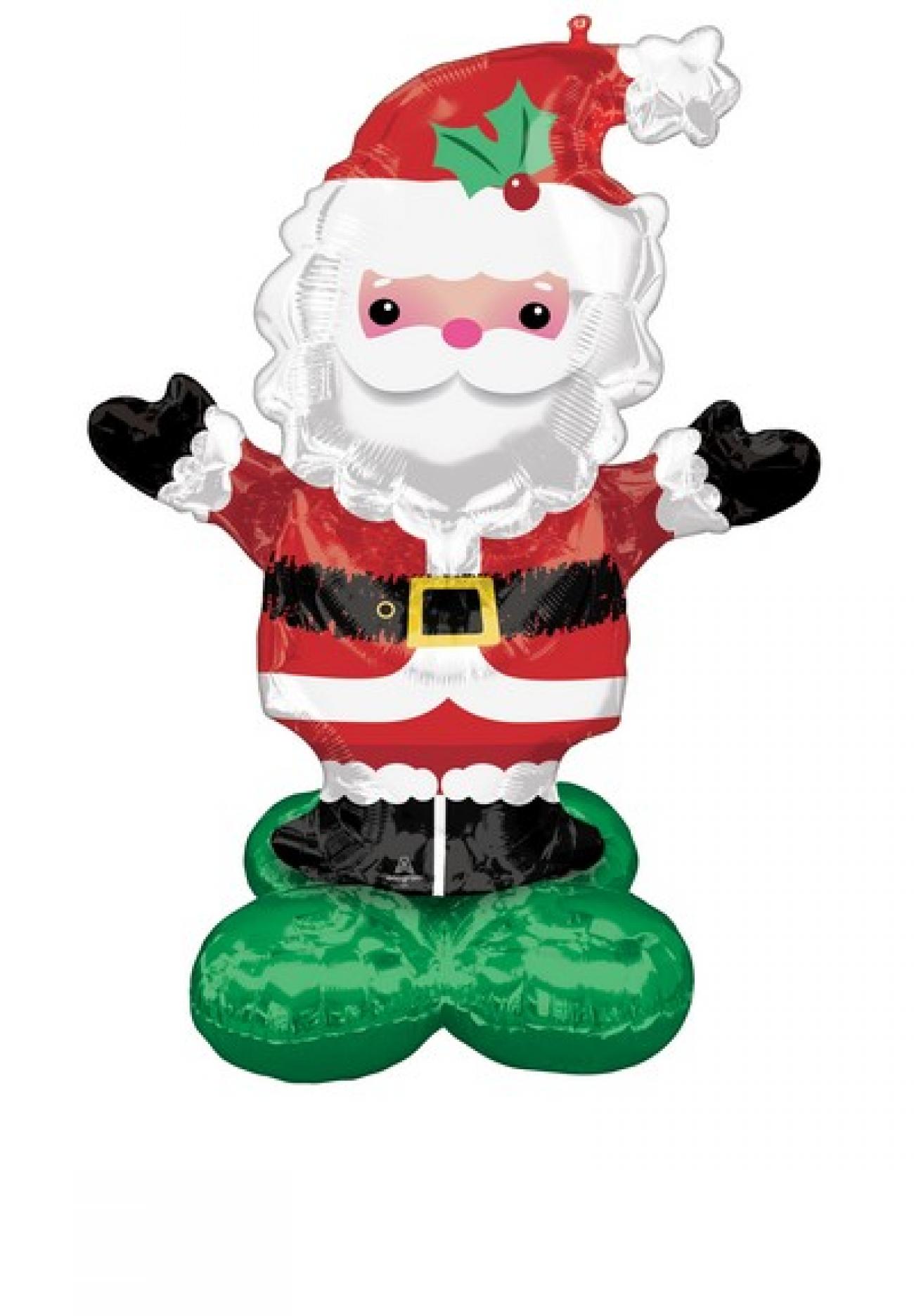 Pallone foil Airloonz Christmas Santa 101 x 114 cm