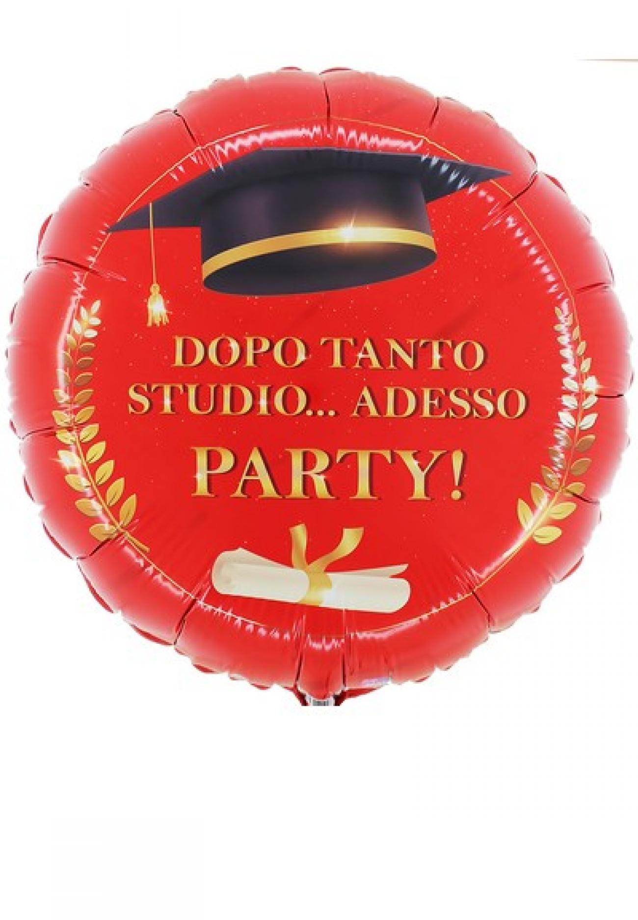 Pallone foil 18" Laurea Tocco e Diploma Adesso Party