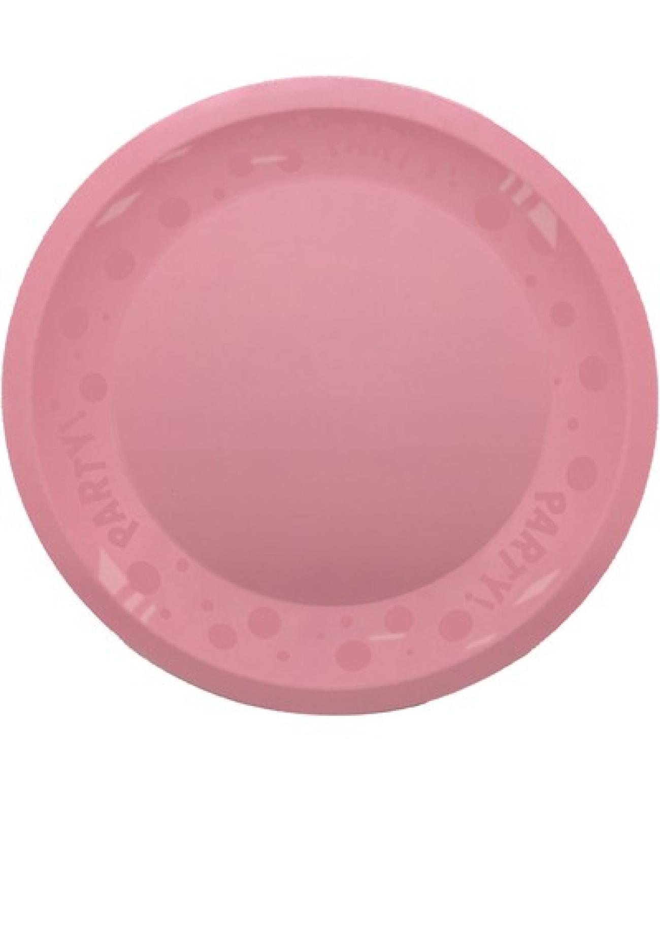 Piatto polipropilene RIUTILIZZABILE ? 21 cm Pink Pastel