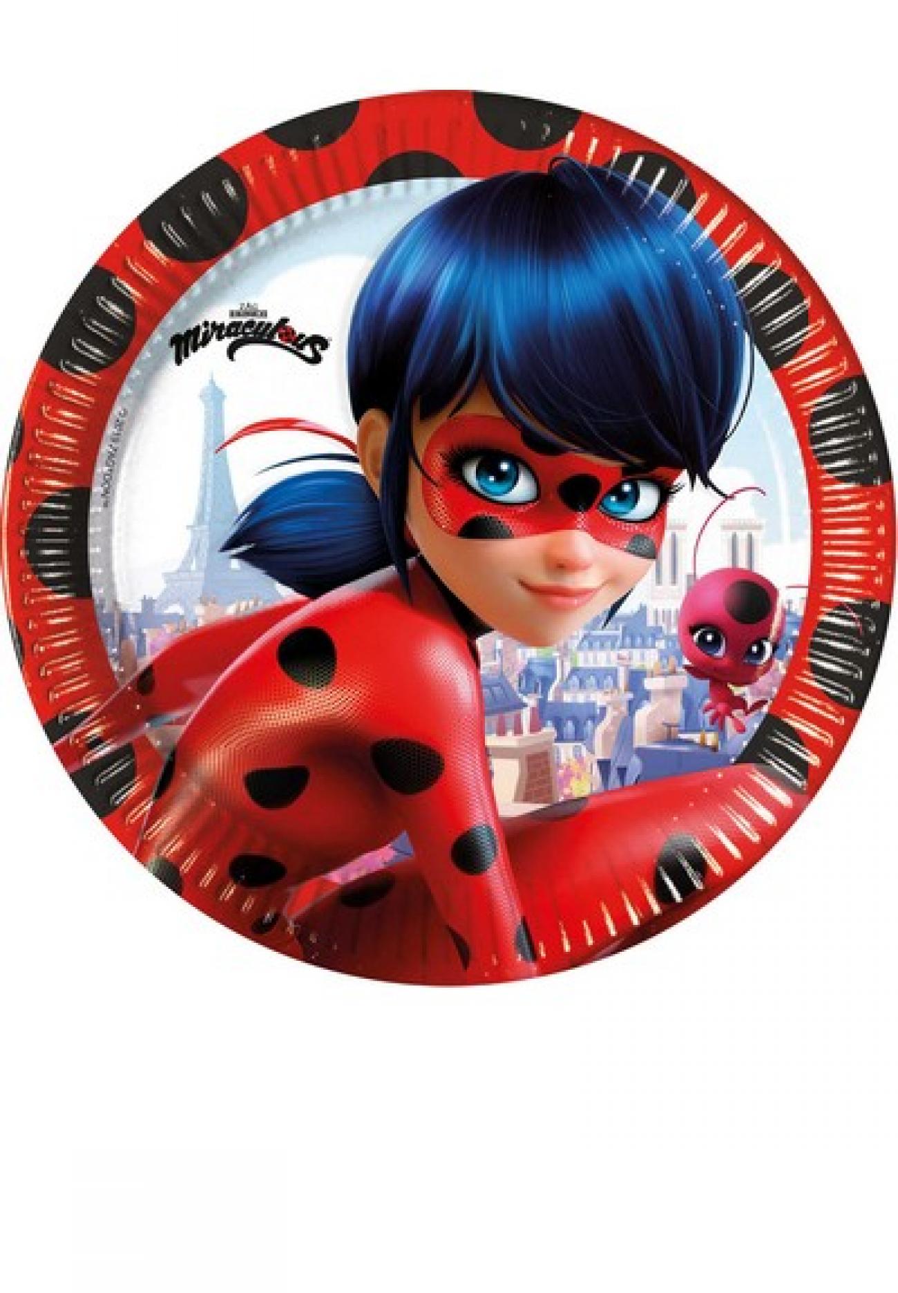 Piatto 23 cm FSC PLASTIC FREE MIRACULOUS LADYBUG