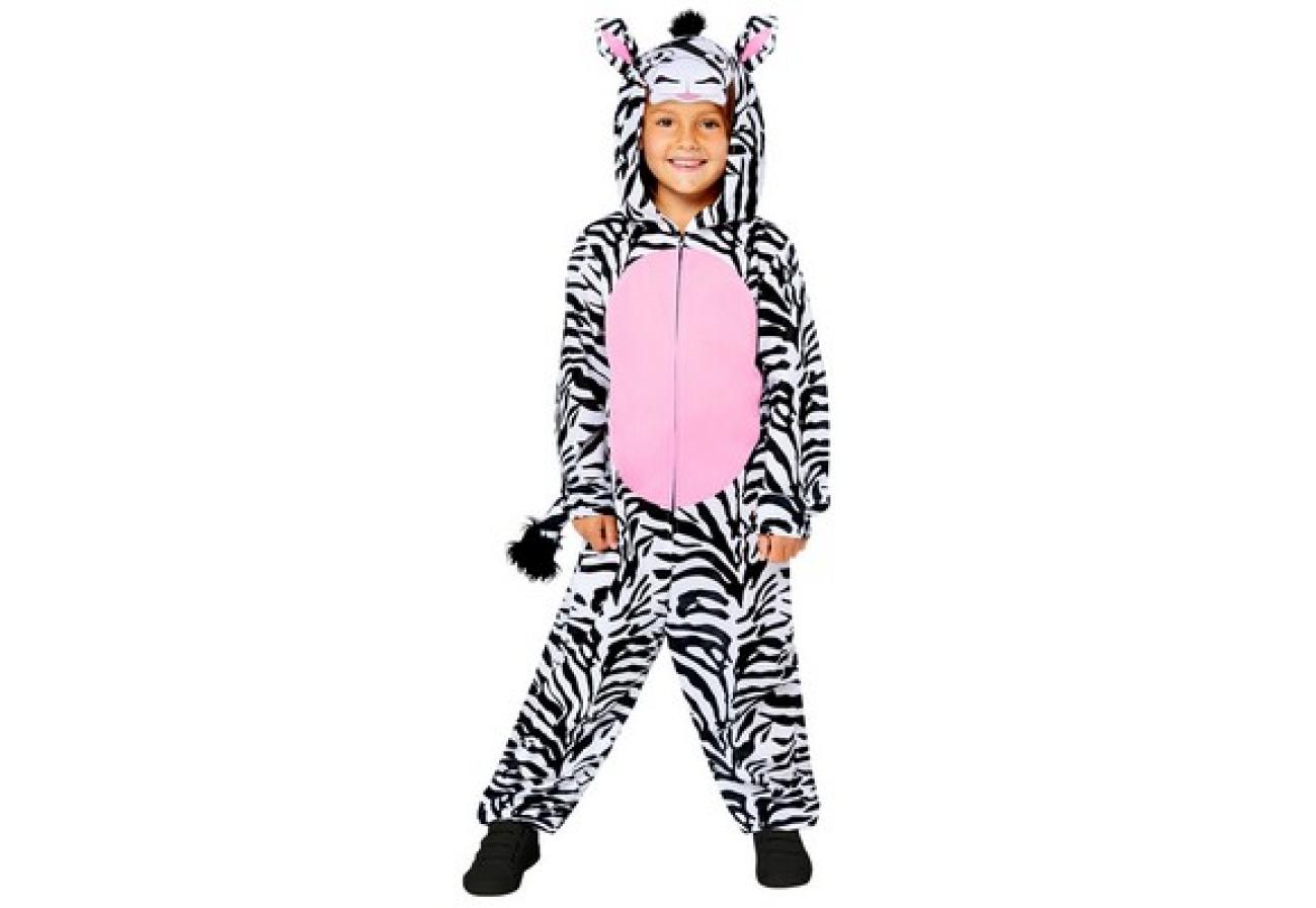 Costume Bambino Zebra Tutina Età 3/4 anni