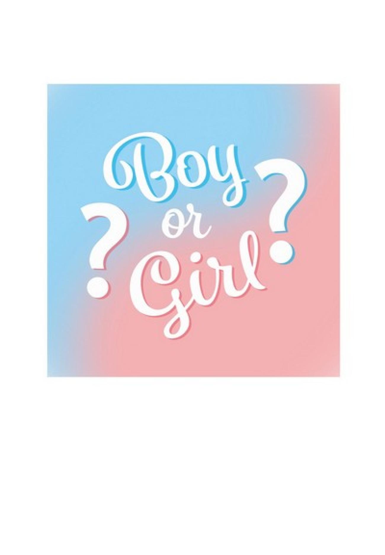 Tovagliolo 25 x 25 cm Baby Gender Reveal Boy or Girl? - 20 pezzi