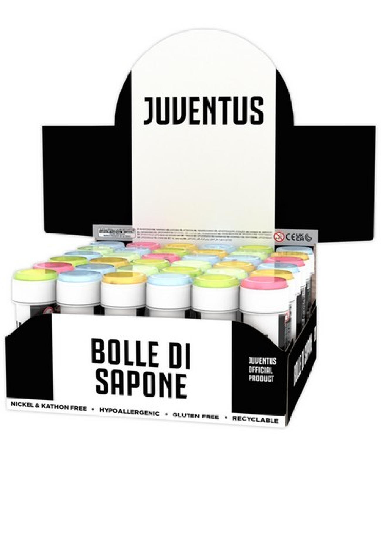 Espos.36 flaconi 60 ml bolle di sapone Juventus Q - 36 pezzi