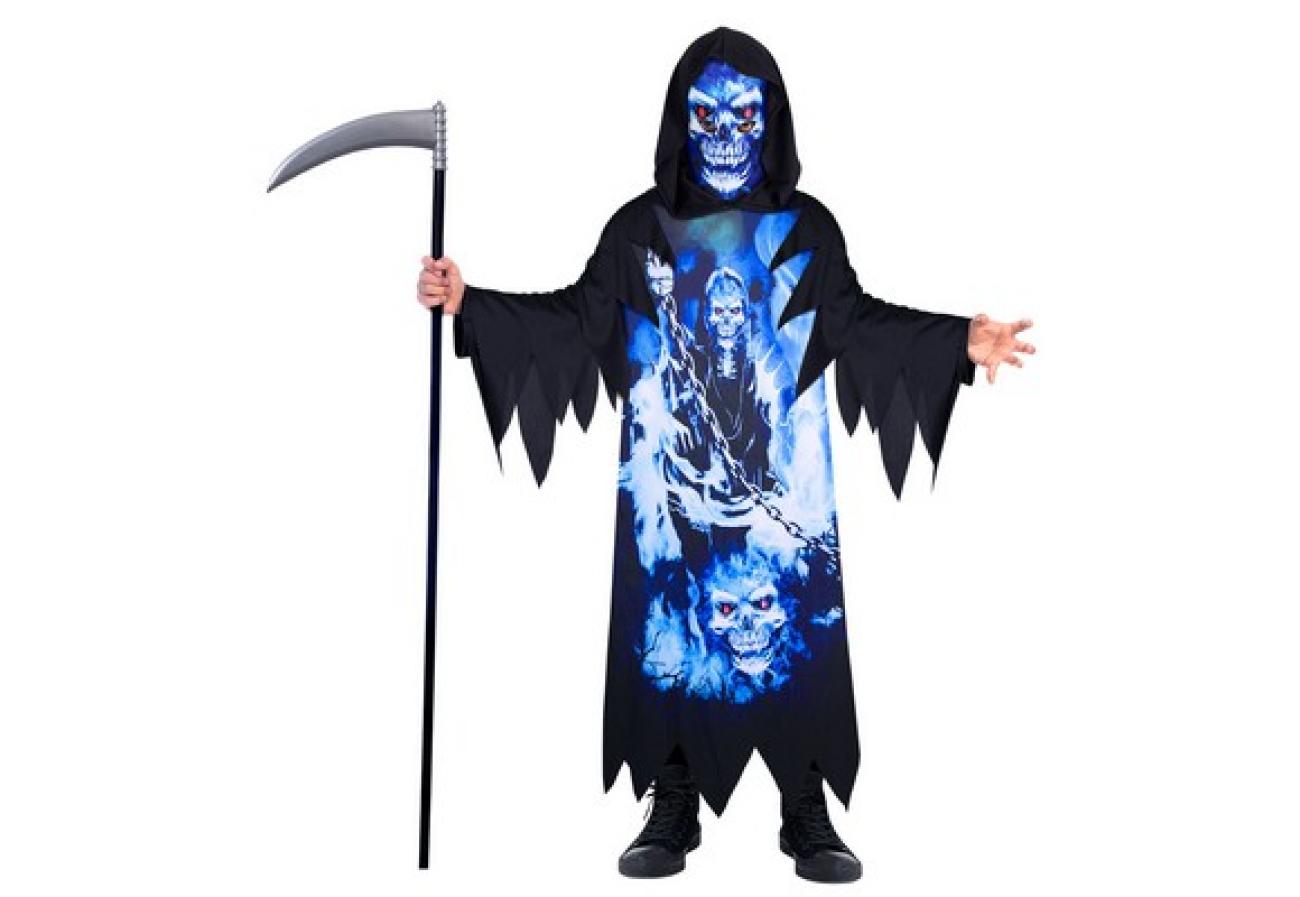 Costume Bambino Neon Reaper ECO SOSTENIBILE 3-4 anniH