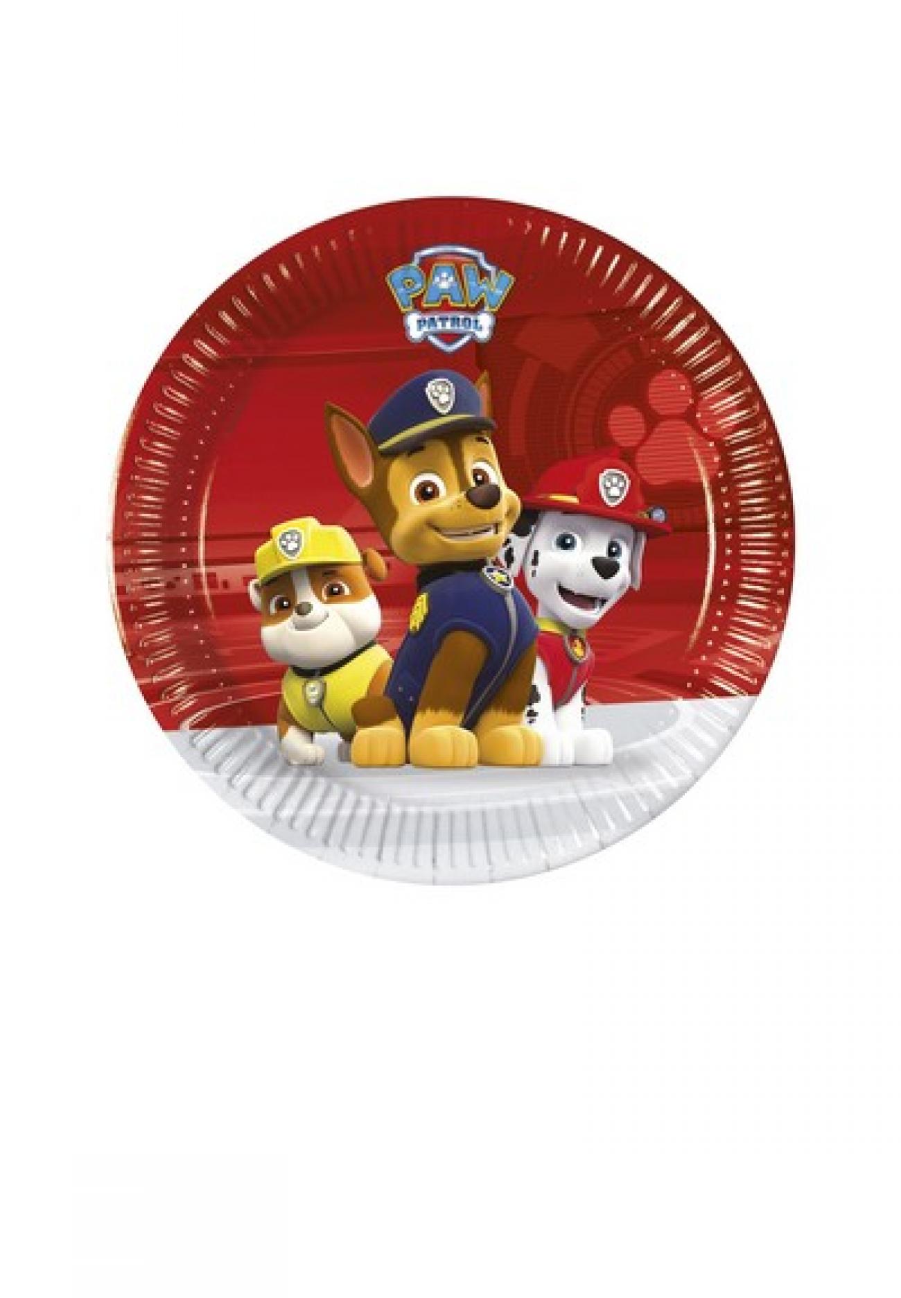 Piatto 20 cm Paw Patrol Ready for Action 8 pz