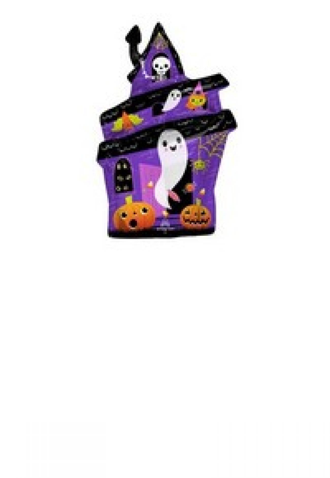 Pallone foil Minishape Halloween Haunted House - SI GONFIA AD ARIA